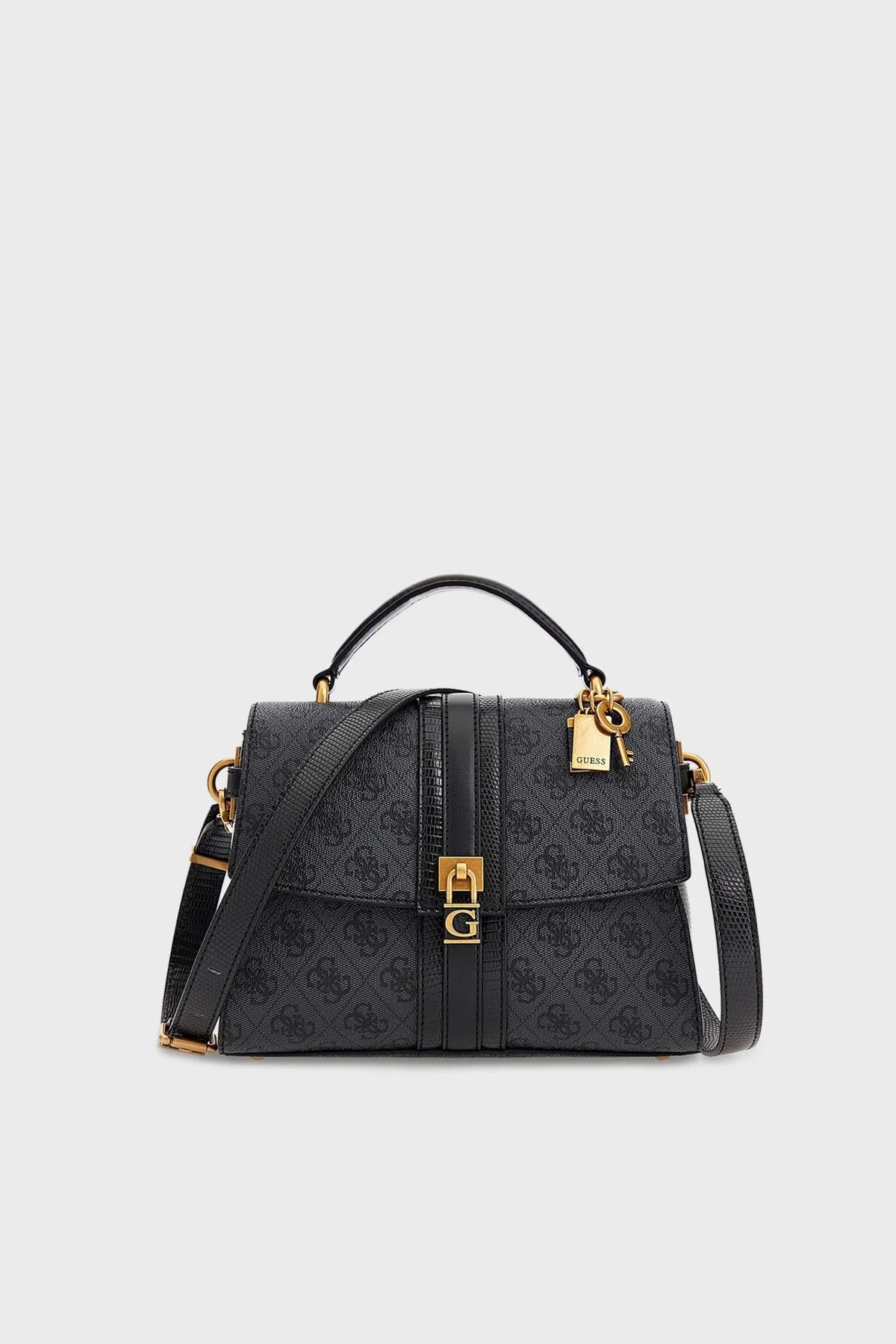 Guess Ginevra Logolu Çıkarılabilir Omuz Askılı Bayan Çanta HWSB8675200 CLO ANTRASİT - 1