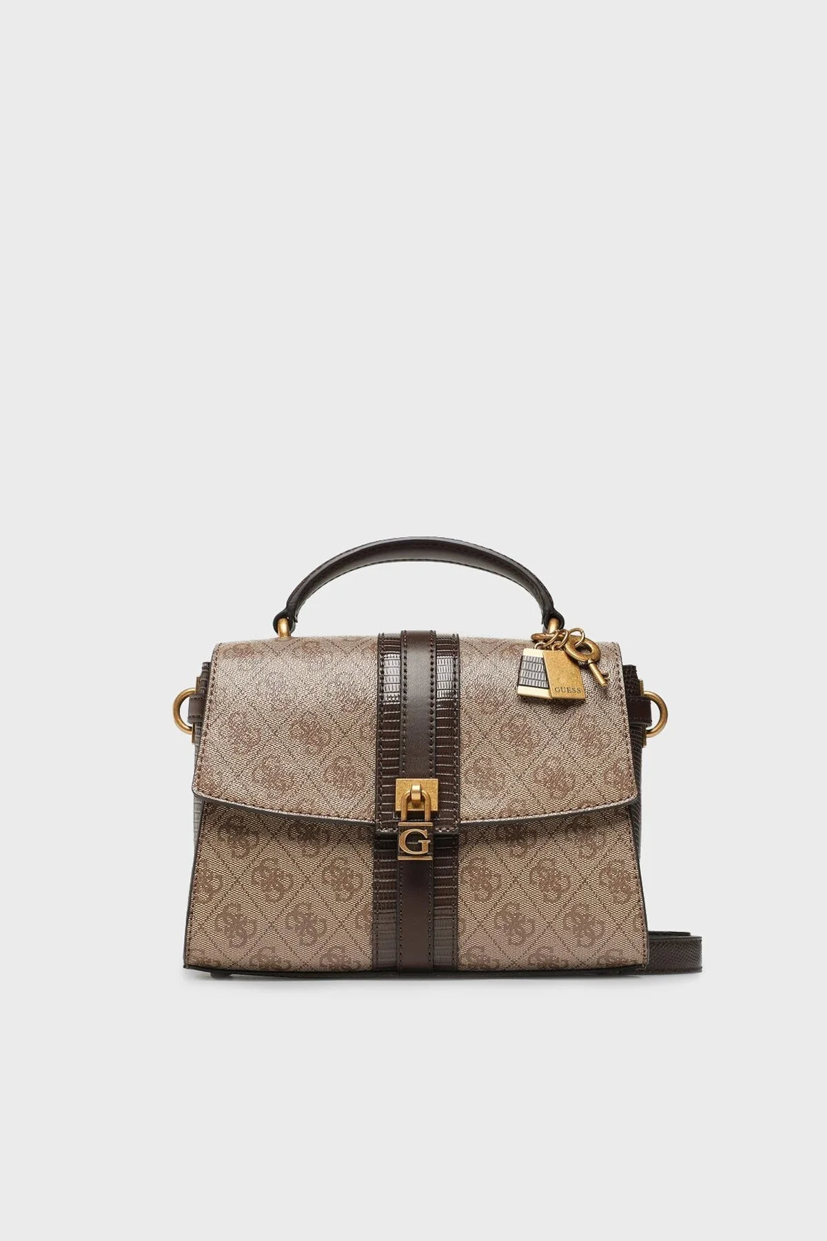 Guess Ginevra Logolu Çıkarılabilir Omuz Askılı Bayan Çanta HWSB8675200 LTL KAHVE - 1