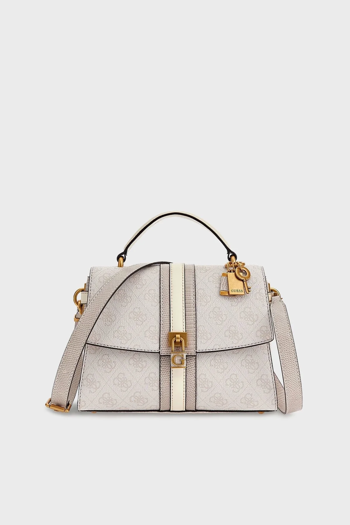 Guess Ginevra Logolu Çıkarılabilir Omuz Askılı Bayan Çanta HWSB8675200 STL EKRU - 1