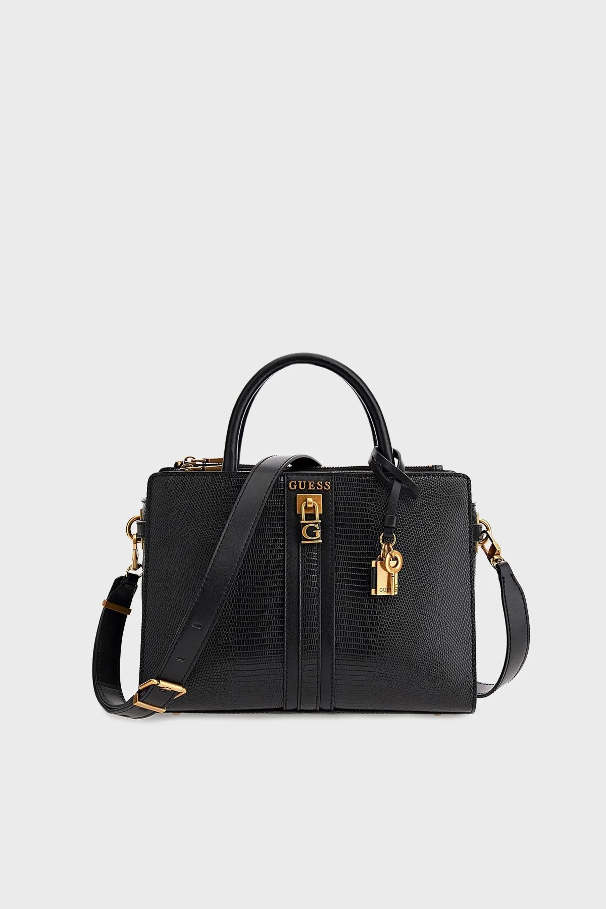 Guess Ginevra Logolu Çıkarılabilir Uzatma Askılı Bayan Çanta HWKB8734060 BLA SİYAH - 1