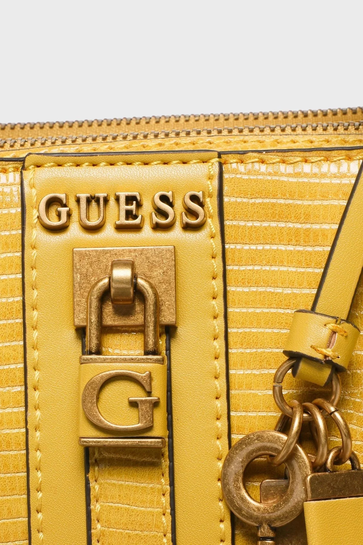 Guess Ginevra Logolu Çıkarılabilir Uzatma Askılı Bayan Çanta HWKB8734060 MUS HARDAL - 4