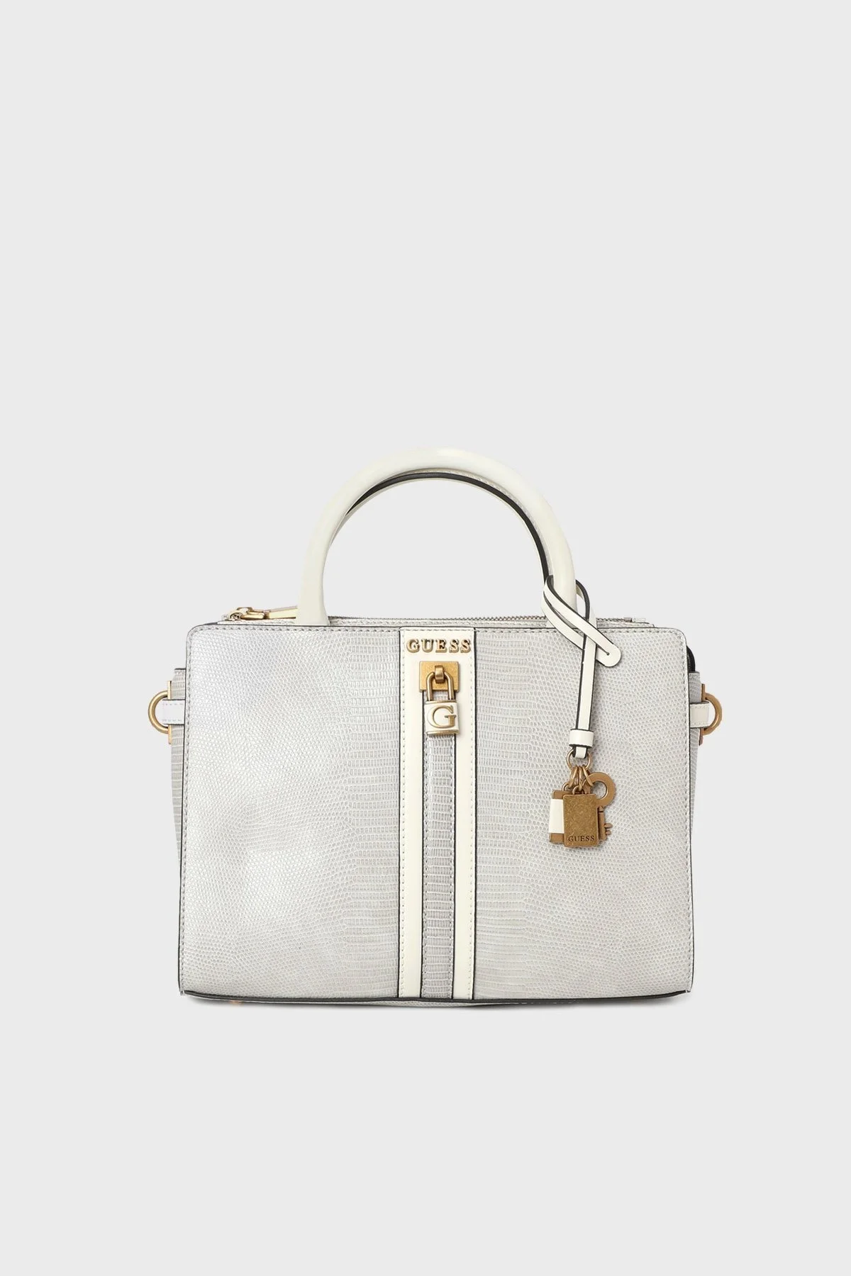 Guess Ginevra Logolu Çıkarılabilir Uzatma Askılı Bayan Çanta HWKB8734060 TAU AÇIK GRİ - 1