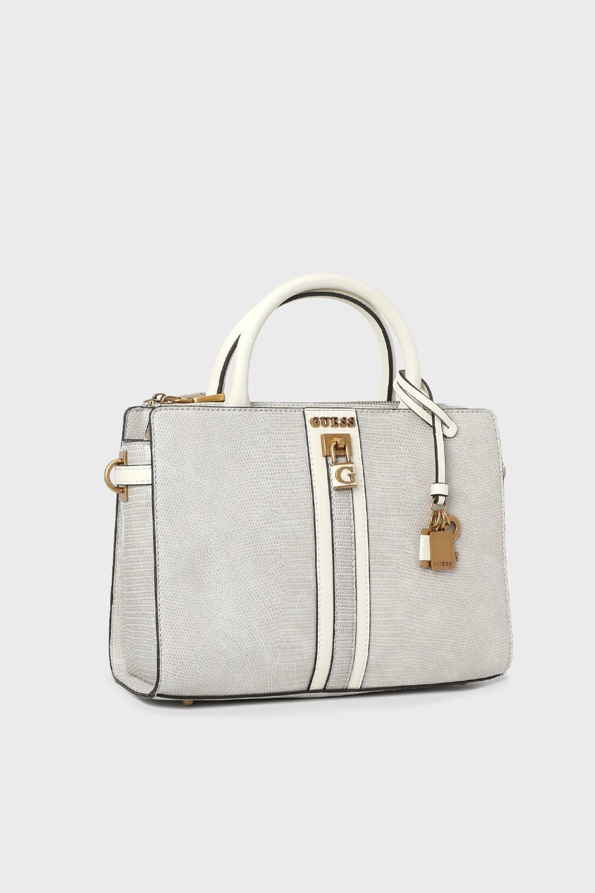 Guess Ginevra Logolu Çıkarılabilir Uzatma Askılı Bayan Çanta HWKB8734060 TAU AÇIK GRİ - 3