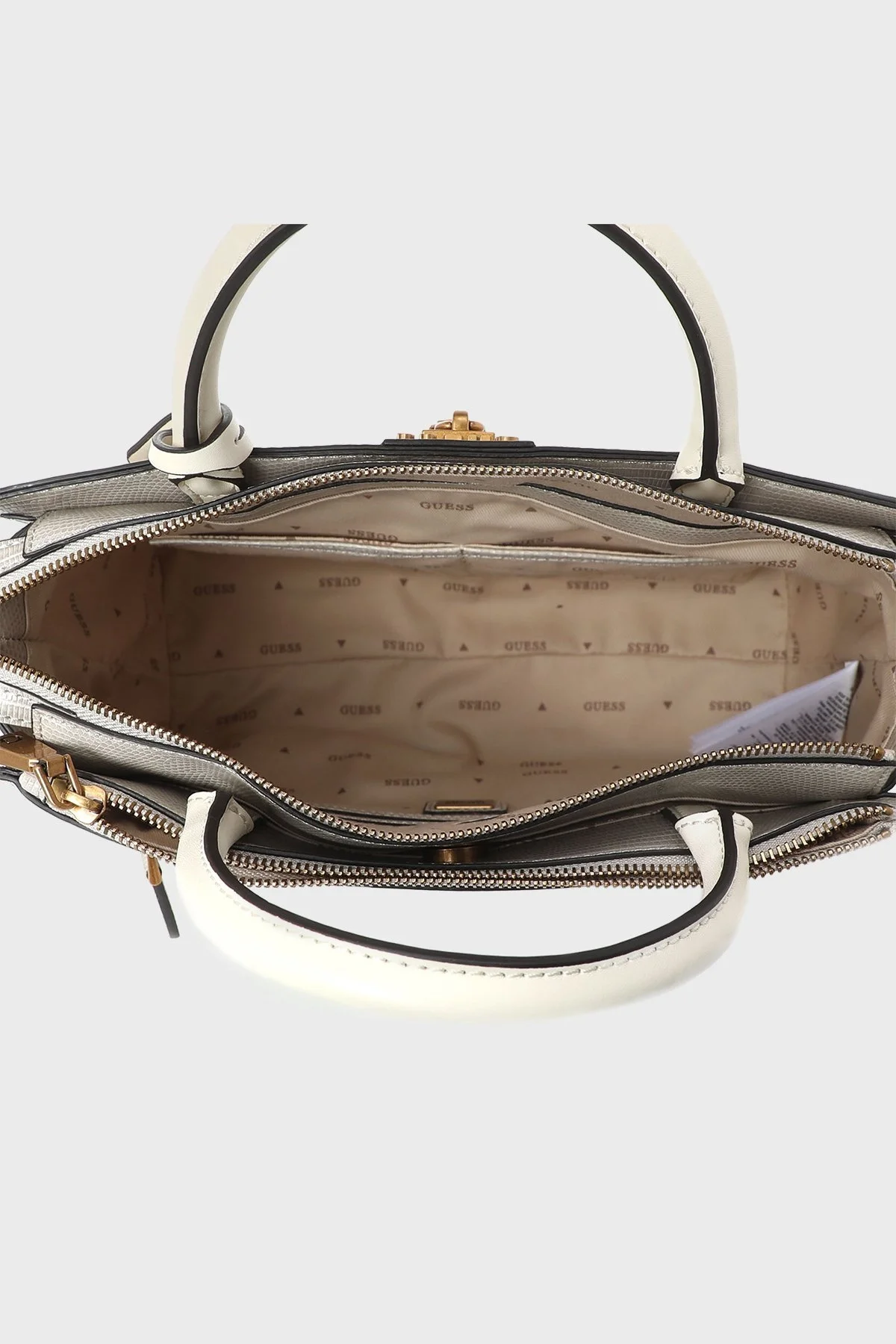 Guess Ginevra Logolu Çıkarılabilir Uzatma Askılı Bayan Çanta HWKB8734060 TAU AÇIK GRİ - 6