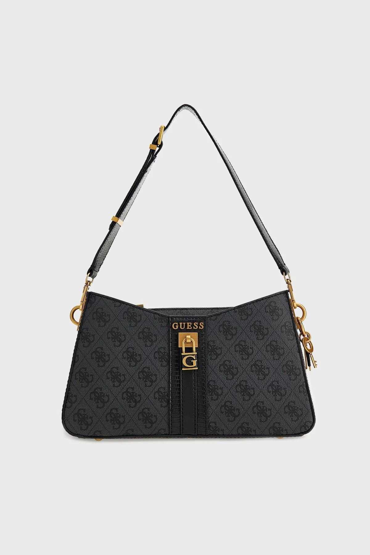 Guess Ginevra Logolu Fermuarlı Omuz Bayan Çanta HWSB8675180 CLO ANTRASİT - 1