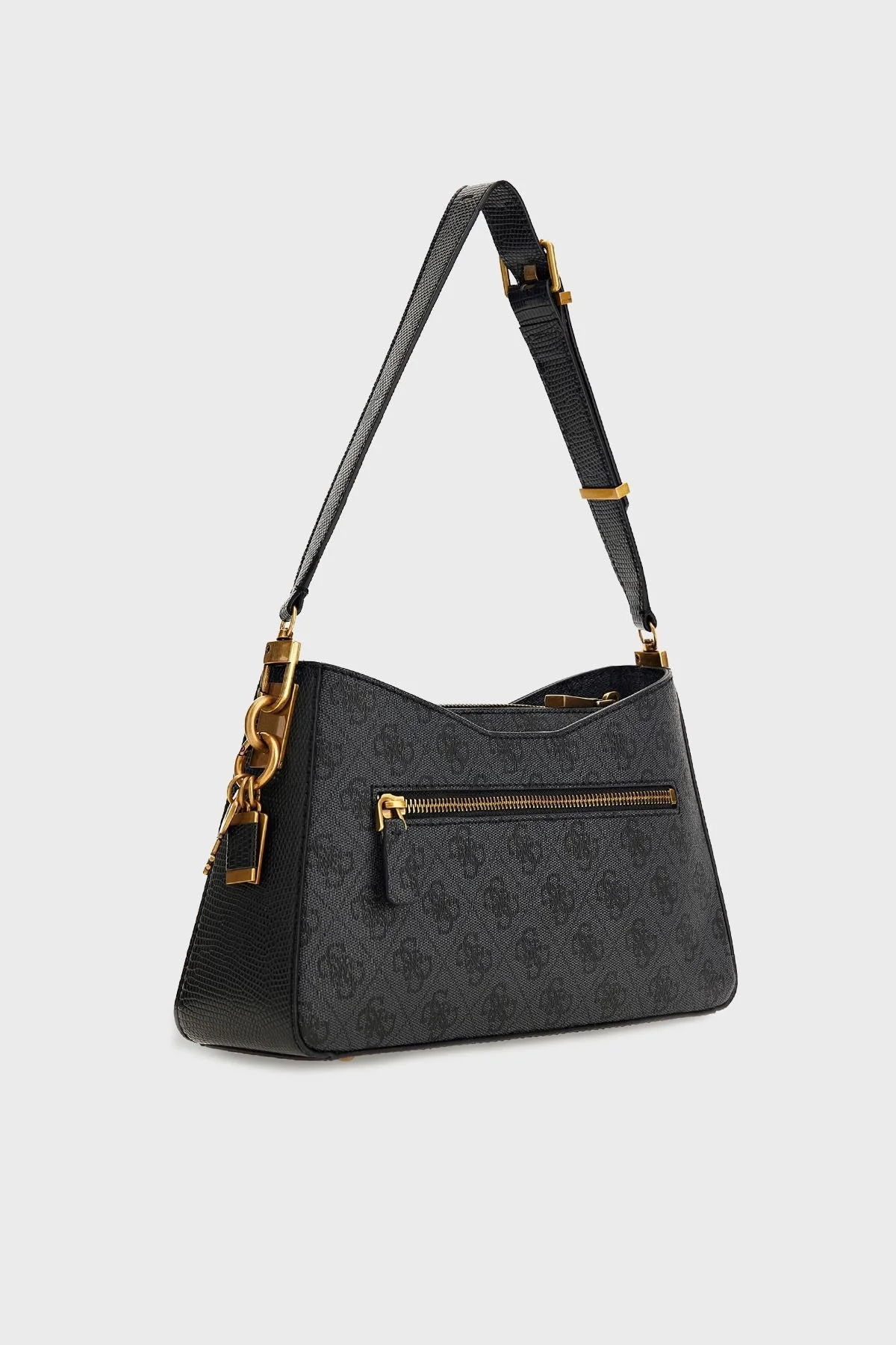 Guess Ginevra Logolu Fermuarlı Omuz Bayan Çanta HWSB8675180 CLO ANTRASİT - 4