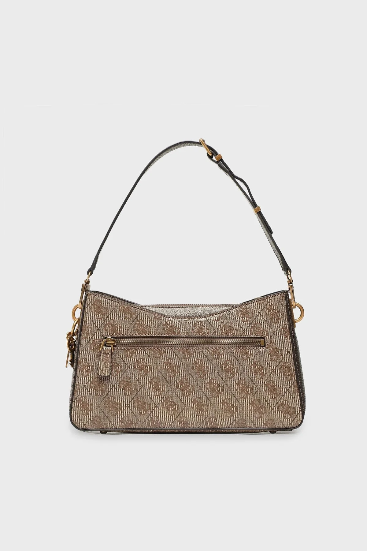 Guess Ginevra Logolu Fermuarlı Omuz Bayan Çanta HWSB8675180 LTL KAHVE - 4
