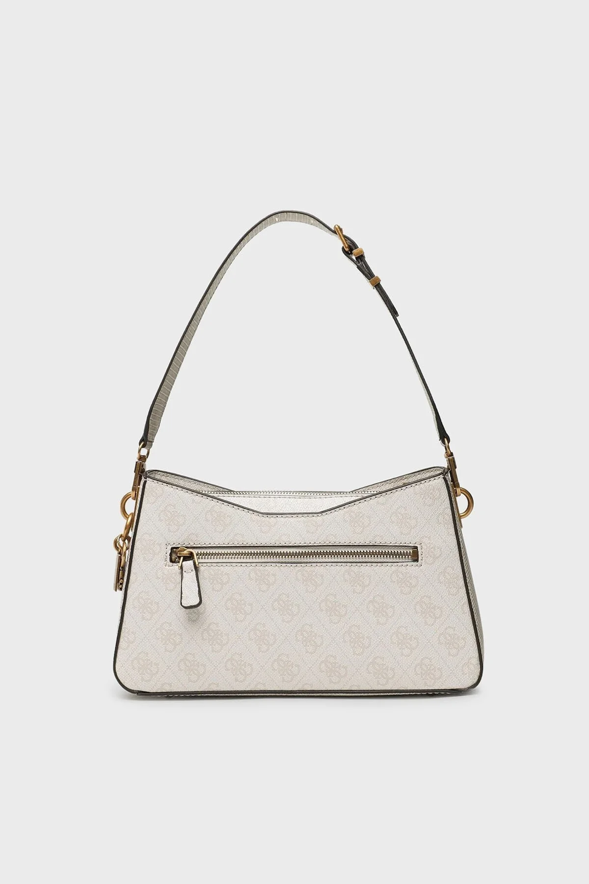 Guess Ginevra Logolu Fermuarlı Omuz Bayan Çanta HWSB8675180 STL EKRU - 4