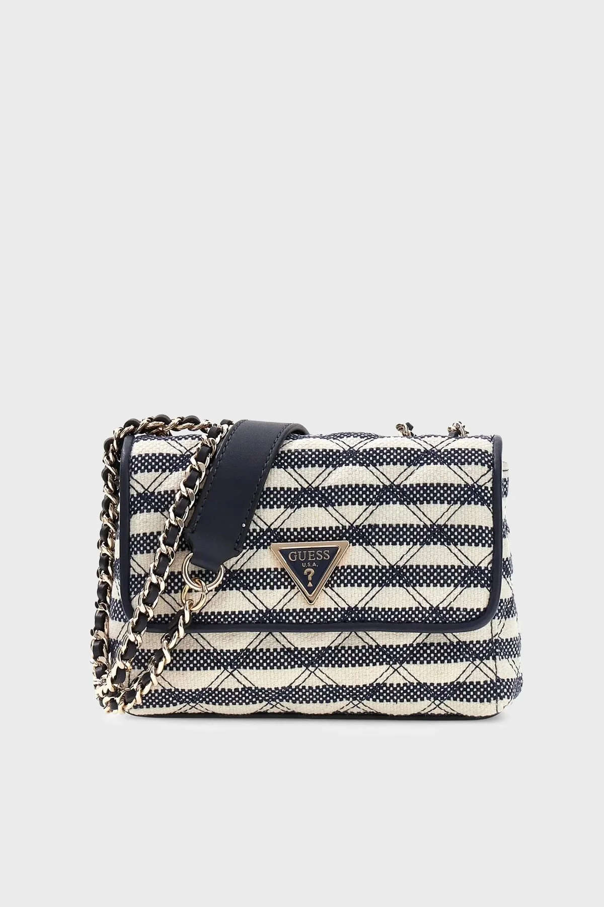 Guess Giully Ii Logolu Zincir Askılı HWAG9673740 Bayan Çanta HWAG96 73740 NML LACİVERT-BEJ - 1