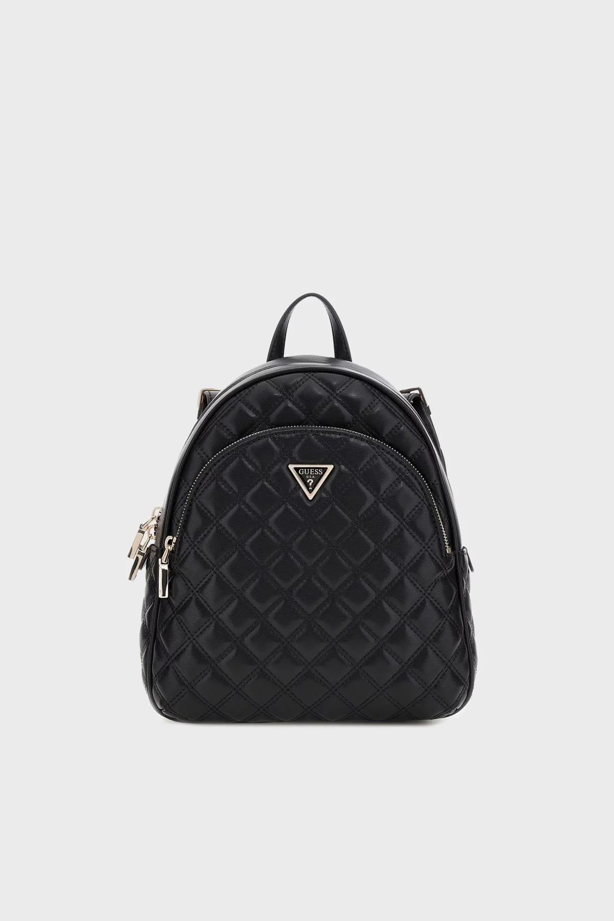 Guess Giully Kapitoneli Ayarlanabilir Omuz Askılı HWQG9673320 Bayan Sırt Çantası HWQG96 73320 BLA SİYAH - 1