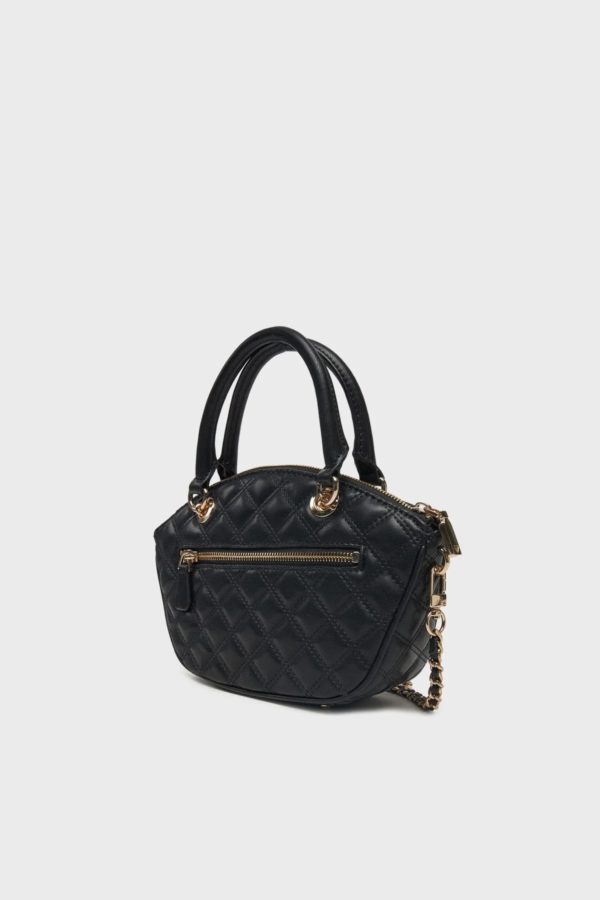 Guess Giully Kapitoneli Çıkarılabilir Zincir Askılı HWQG8748760 Bayan Çanta HWQG87 48760 BLA SİYAH - 8