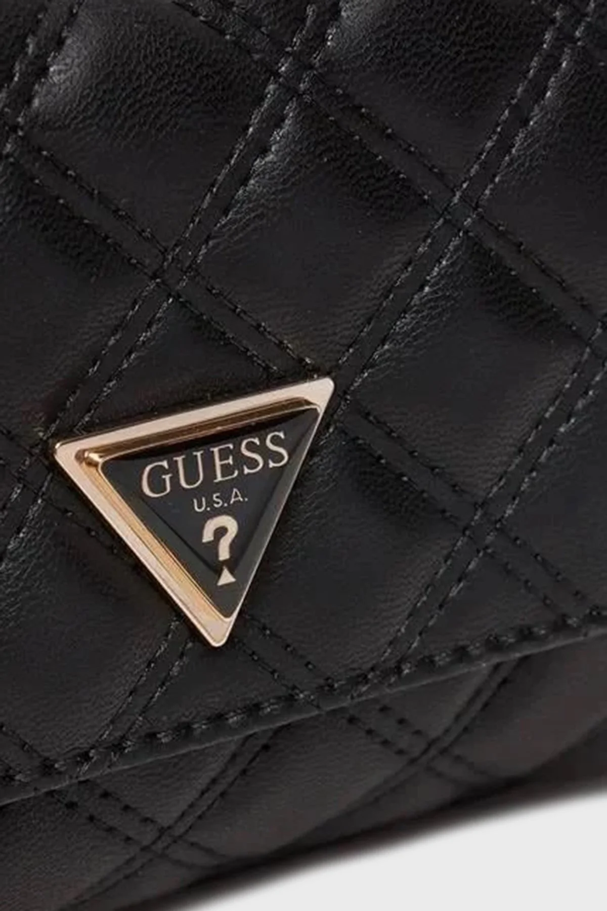 Guess Giully Kapitoneli Zincir Askılı Mini HWQG8748740 Bayan Çanta HWQG87 48740 BLA SİYAH - 12