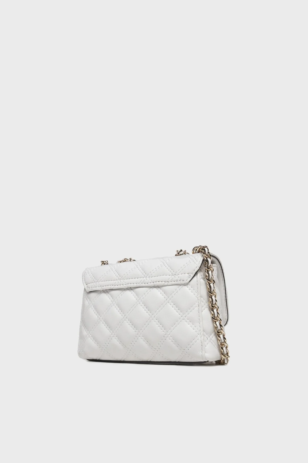 Guess Giully Kapitoneli Zincir Askılı Mini HWQG8748740 Bayan Çanta HWQG87 48740 WHI BEYAZ - 3