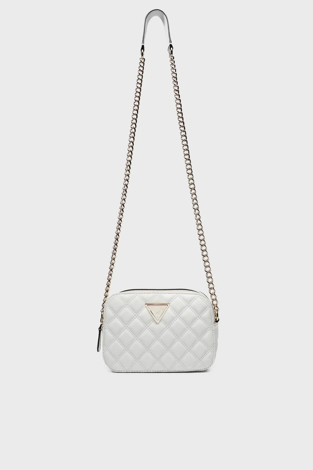 Guess Giully Logolu Kapitoneli Zincir Askılı HWQG8748140 Bayan Çanta HWQG87 48140 WHI BEYAZ - 1
