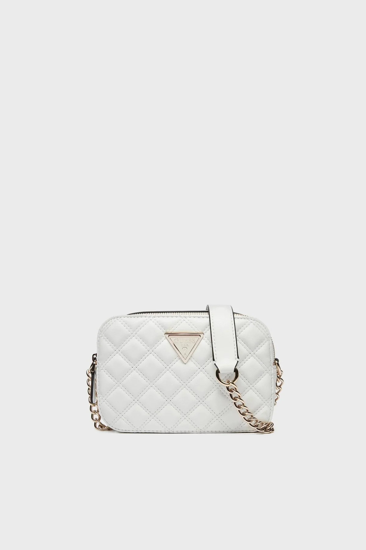 Guess Giully Logolu Kapitoneli Zincir Askılı HWQG8748140 Bayan Çanta HWQG87 48140 WHI BEYAZ - 4