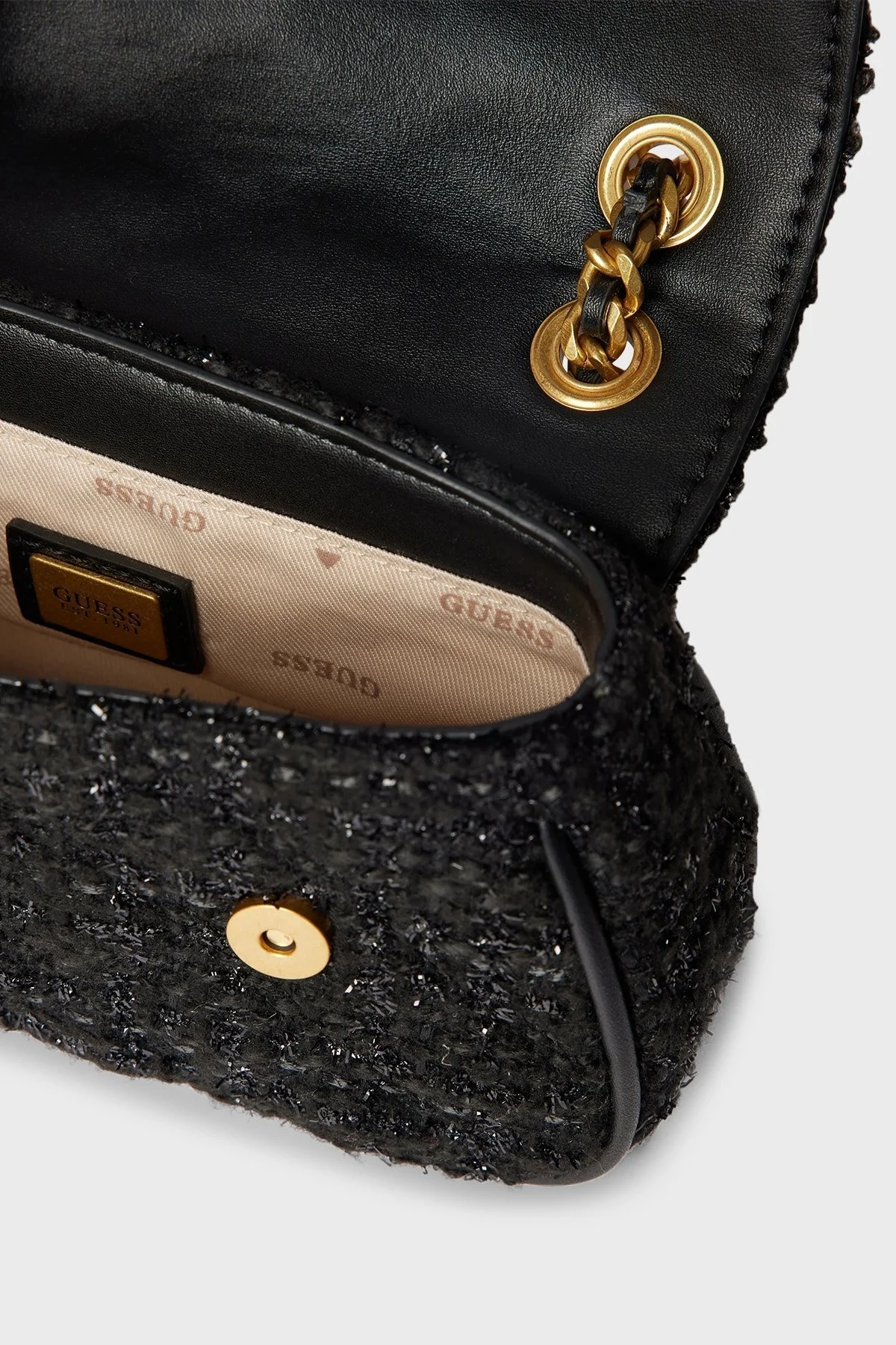 Guess Giully Logolu Omuz Askılı Bayan Çanta HWTB8748780 BLA SİYAH - 5