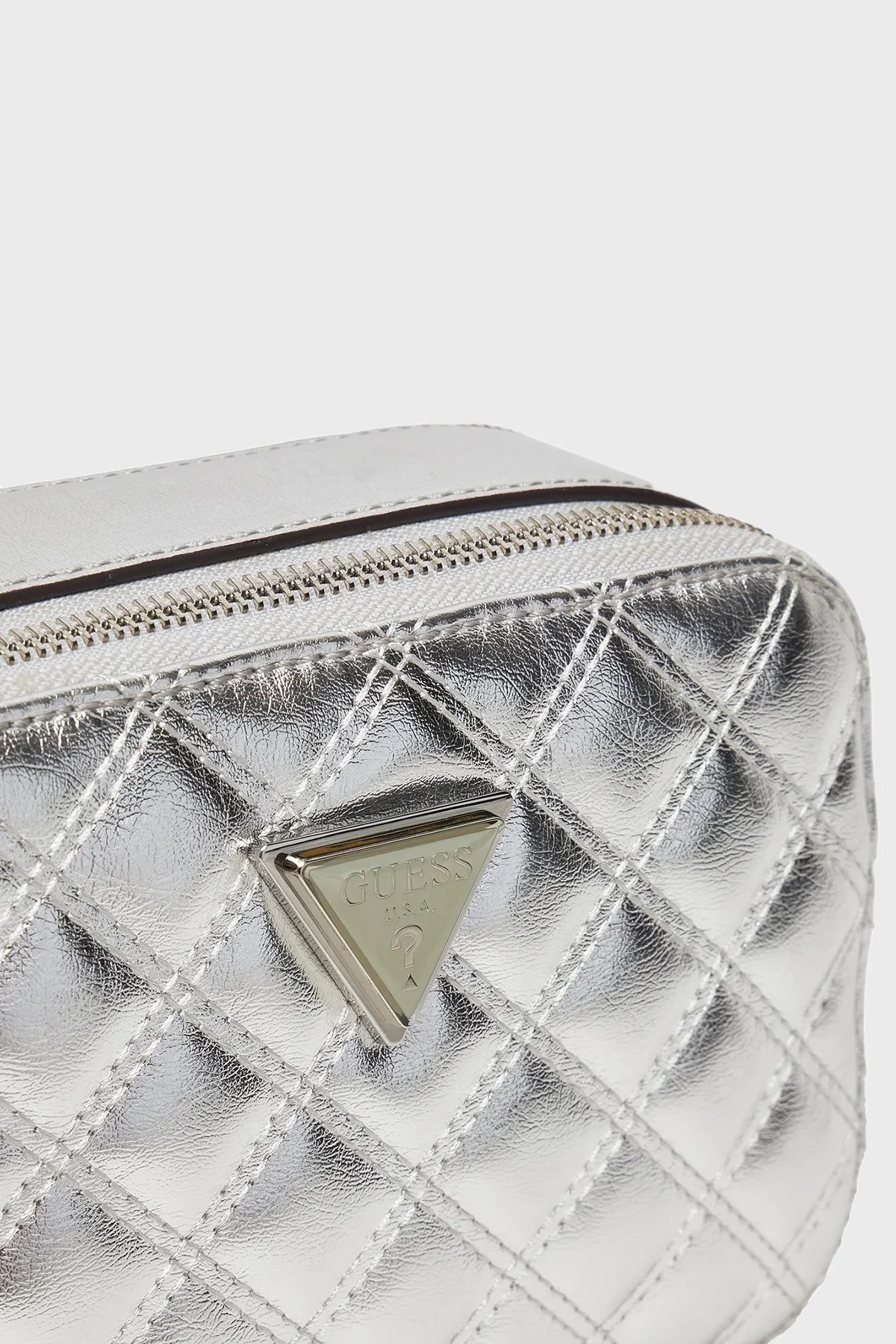 Guess Giully Logolu Omuz Askılı HWQV874814 Bayan Çanta HWQV87 48140 SIL GÜMÜŞ - 4