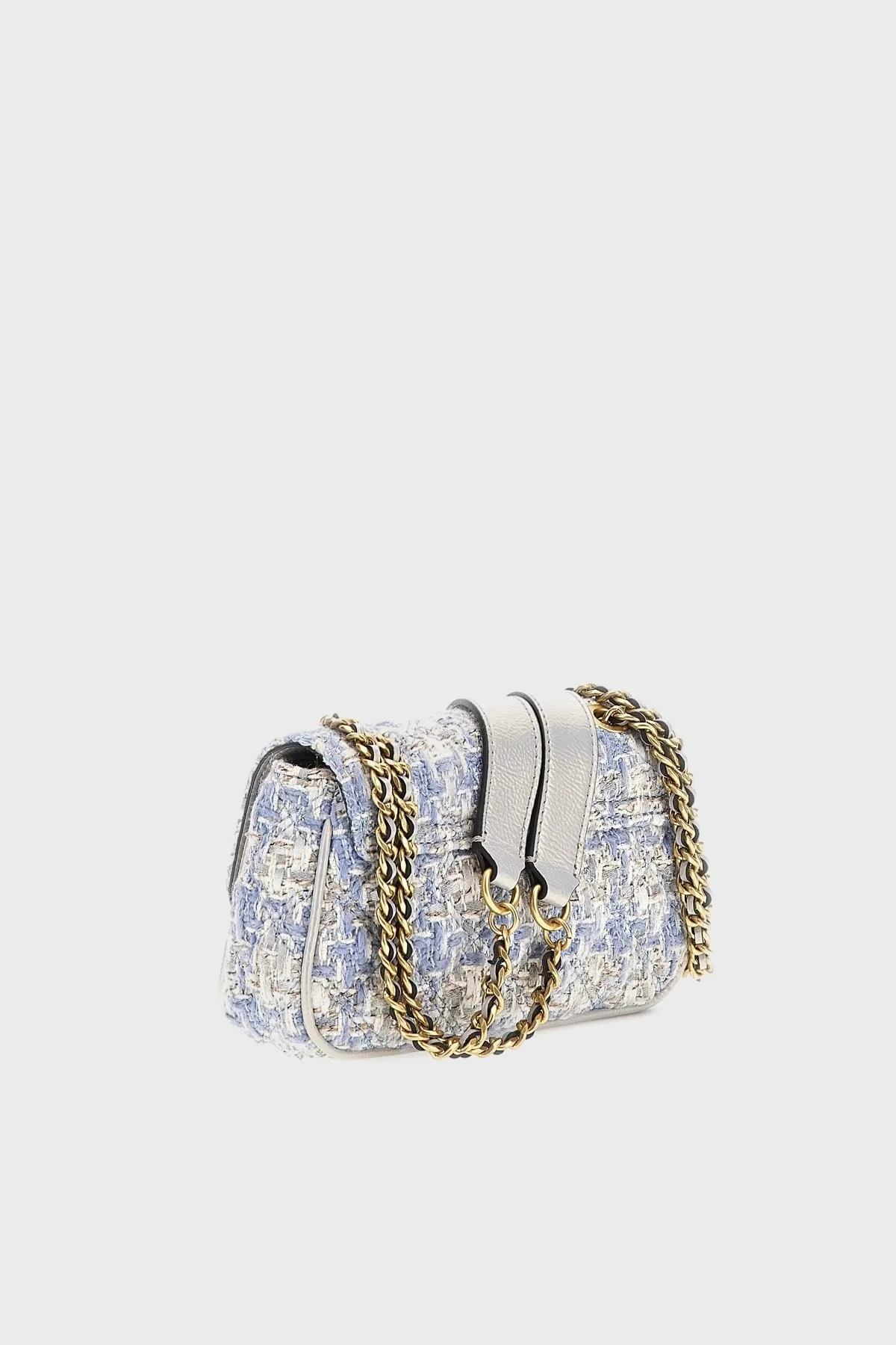 Guess Giully Logolu Zincir Askılı HWTU8748780LBM Bayan Çanta HWTU8748780 LBM MAVİ - 4