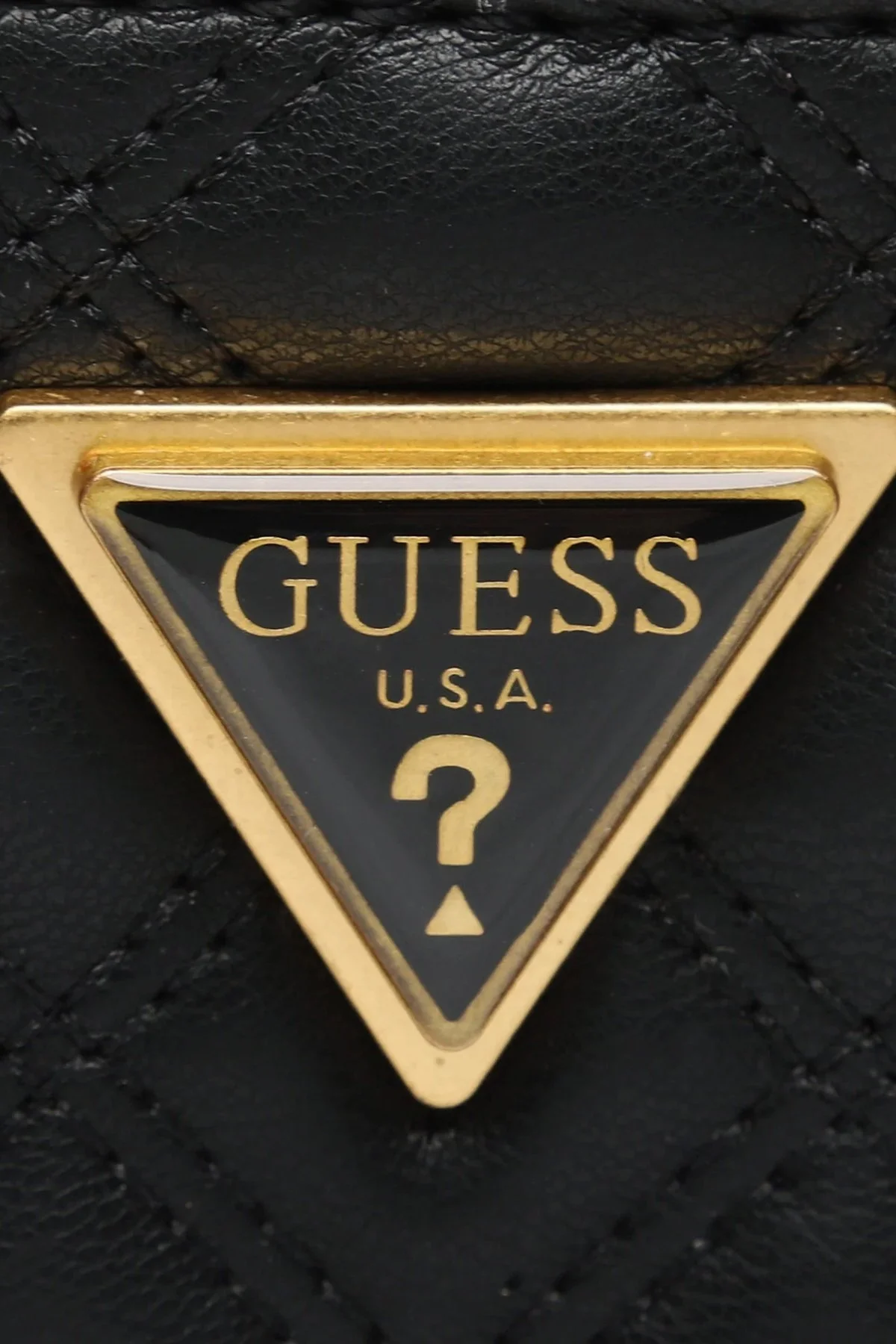 Guess Giully Logolu Zincir Askılı Kapitone Bayan Çanta HWQA8748140 BLA SİYAH - 5