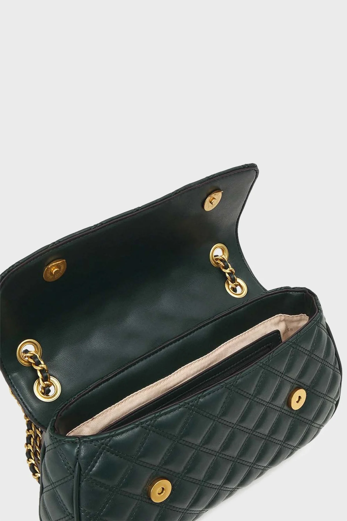 Guess Giully Zincir Askılı Kapitone Bayan Çanta HWQA8748210 FOR KOYU YEŞİL - 2