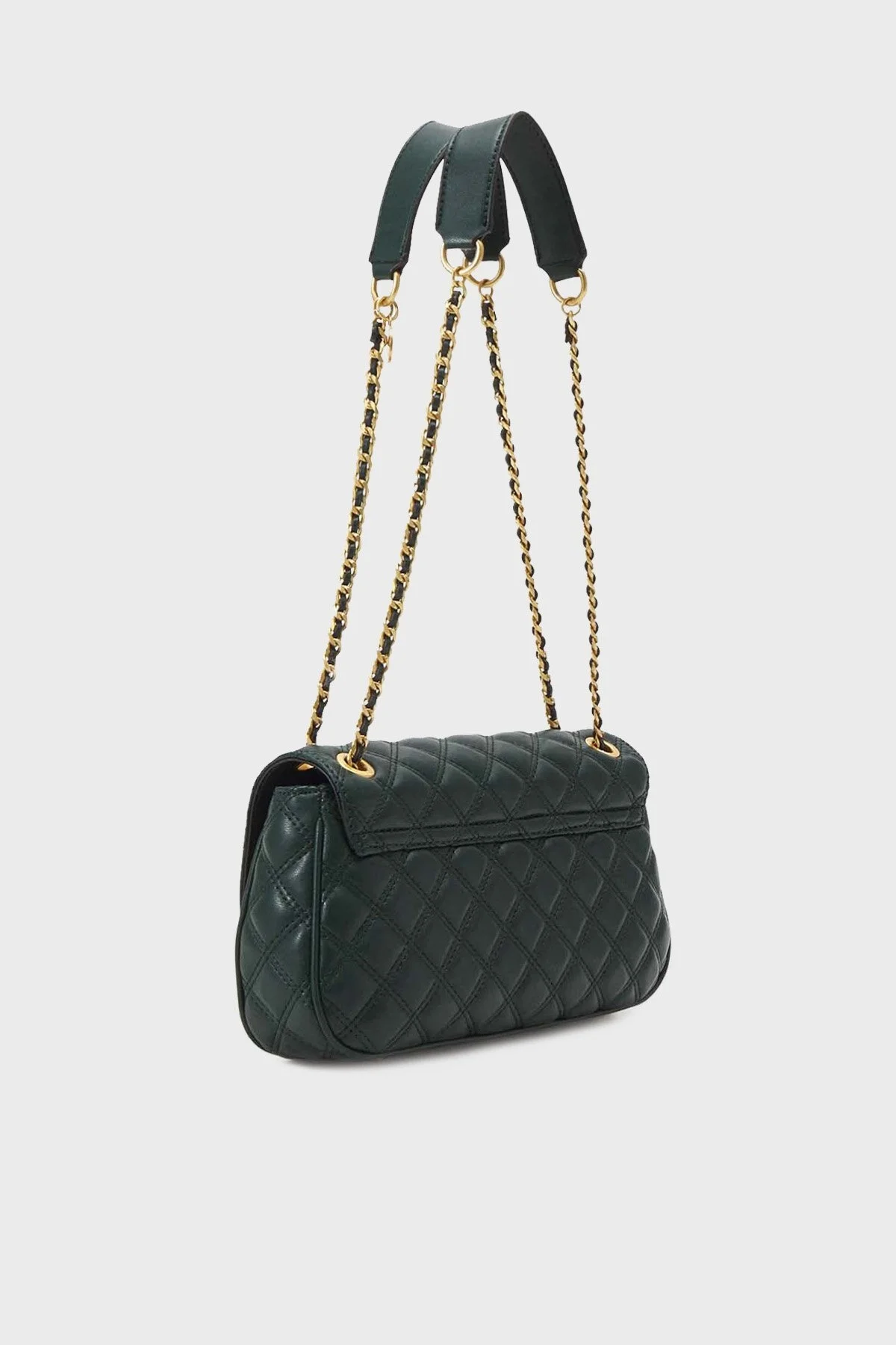 Guess Giully Zincir Askılı Kapitone Bayan Çanta HWQA8748210 FOR KOYU YEŞİL - 5