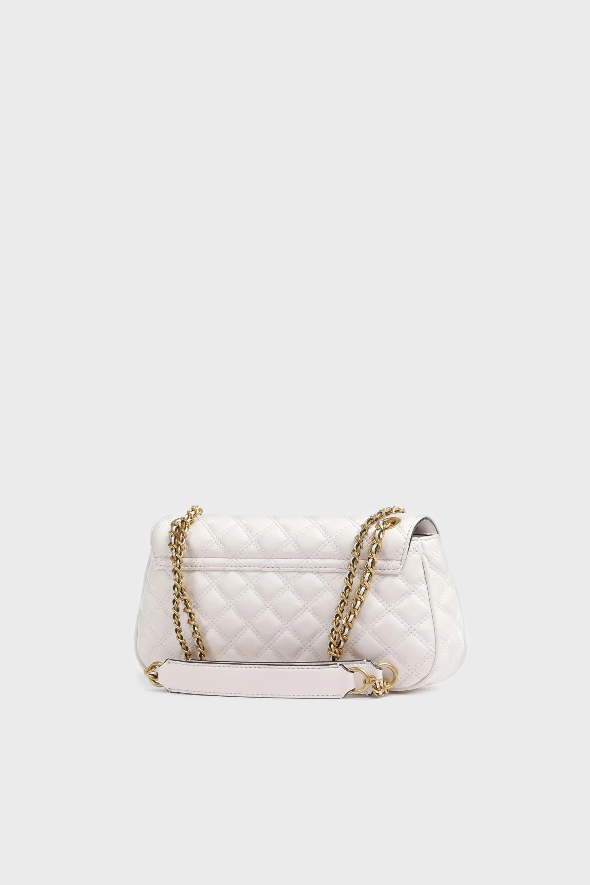 Guess Giully Zincir Askılı Kapitone HWQA87 48210 Bayan Çanta HWQA8748210 IVO BEYAZ - 2