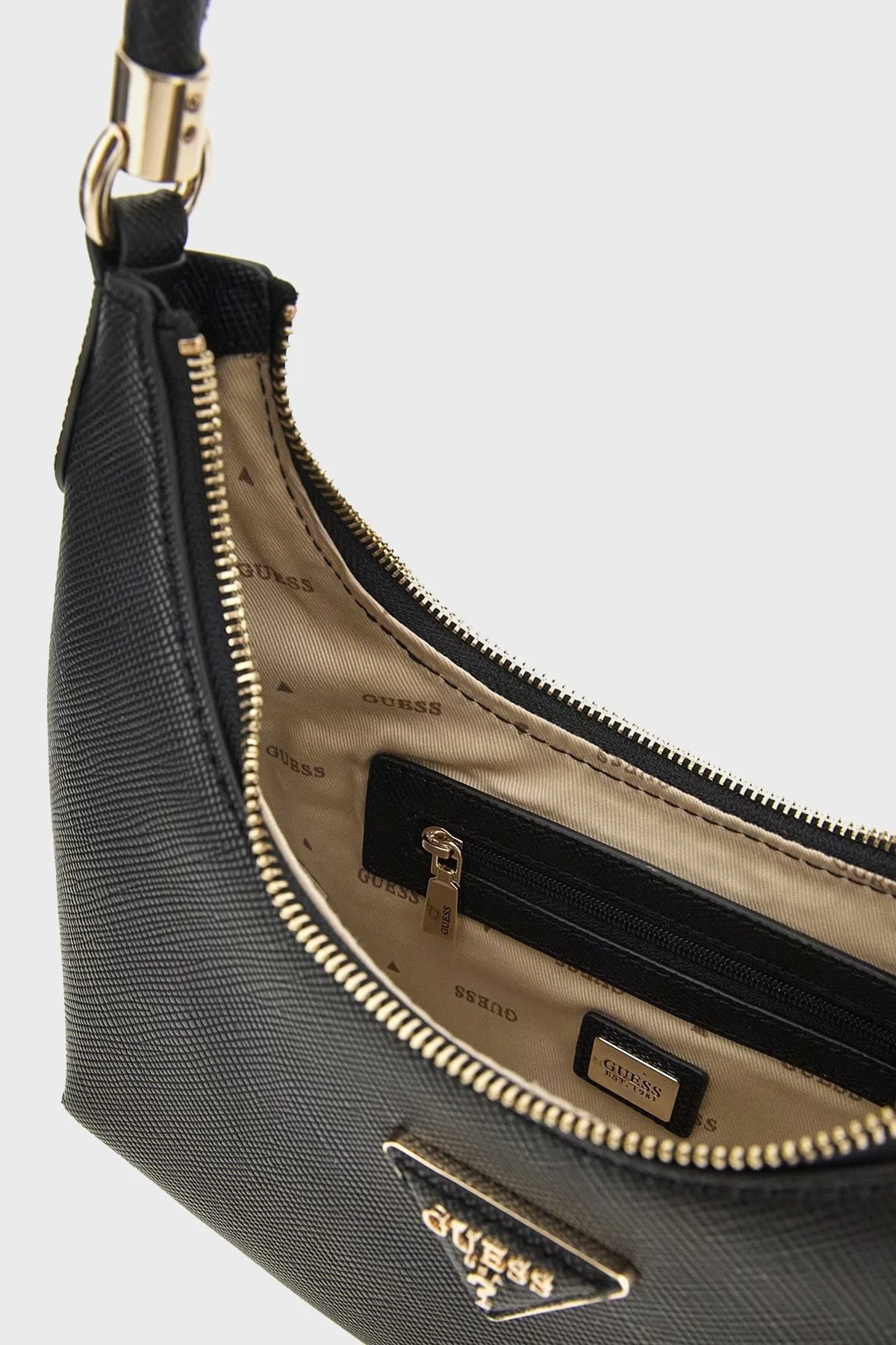 Guess Gizele Logolu Çıkarılabilir Uzatma Askılı HWVG9195010BLA Bayan Çanta HWVG9195010 BLA SİYAH - 5