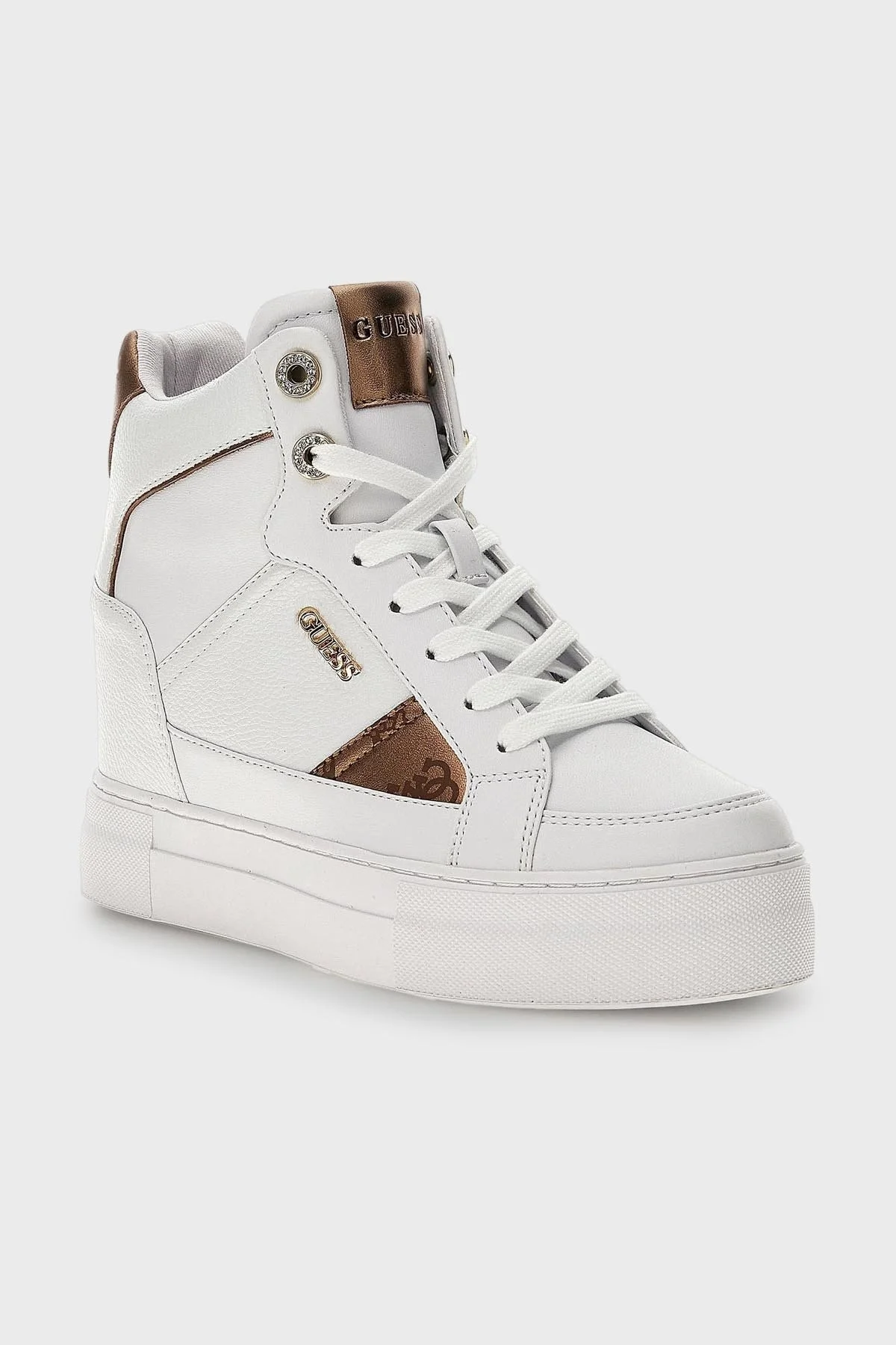 Guess Gizli Topuklu Sneaker Bayan Ayakkabı FL7FRI ELE12 WHITE BEYAZ - 2