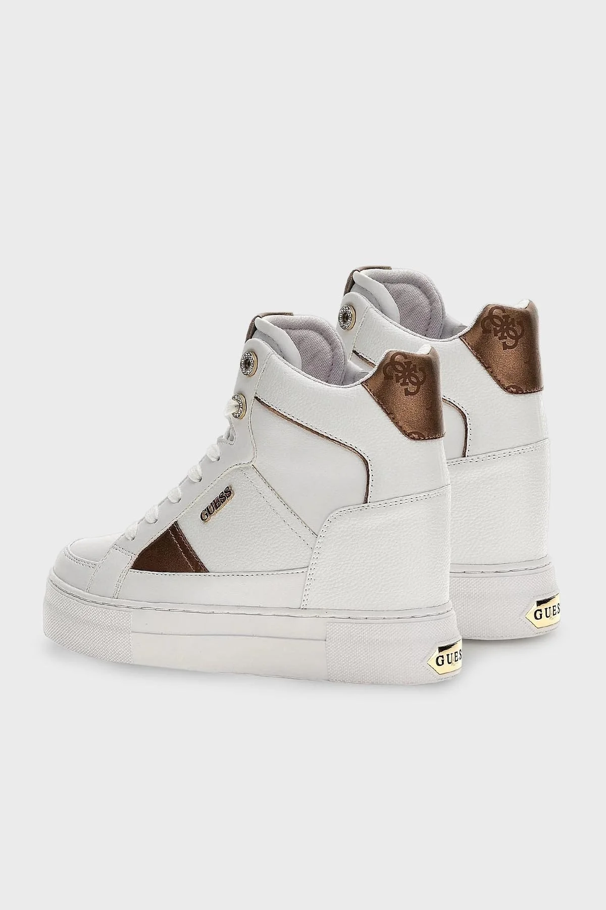 Guess Gizli Topuklu Sneaker Bayan Ayakkabı FL7FRI ELE12 WHITE BEYAZ - 3