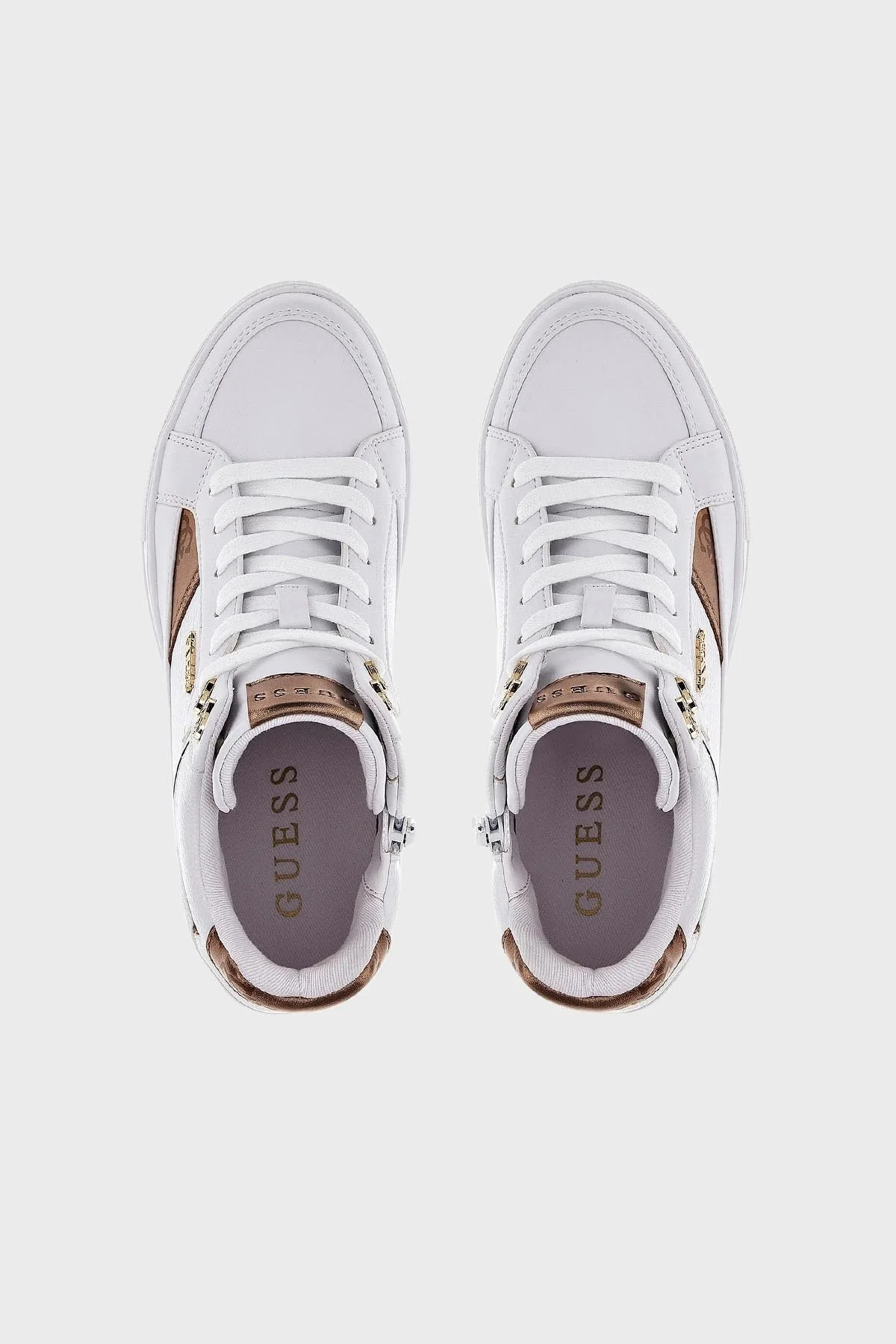 Guess Gizli Topuklu Sneaker Bayan Ayakkabı FL7FRI ELE12 WHITE BEYAZ - 4