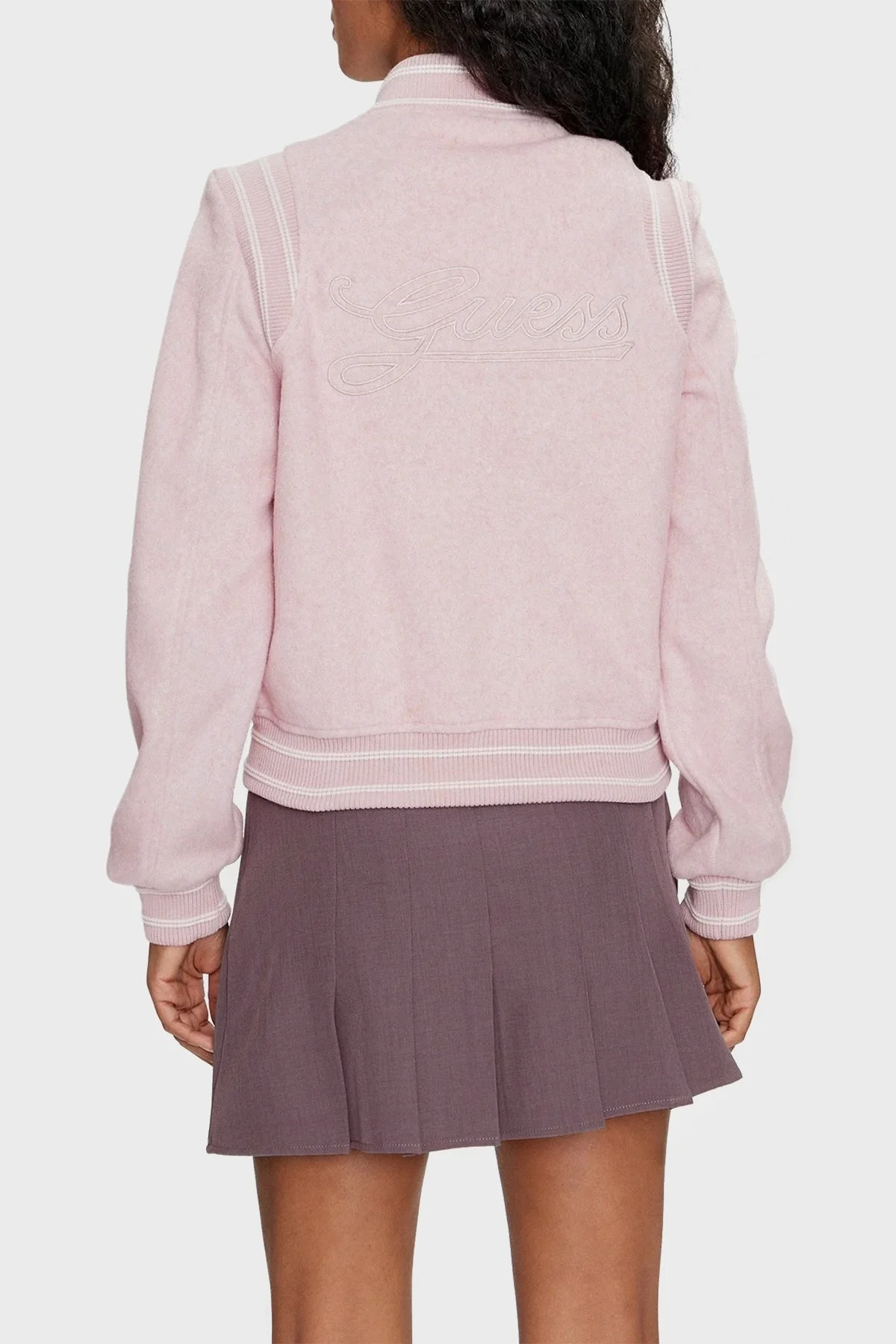 Guess Gloria Regular Fit Bomber W4RL45WFWS2 Bayan Ceket W4RL45 WFWS2 PSDM PUDRA - 2