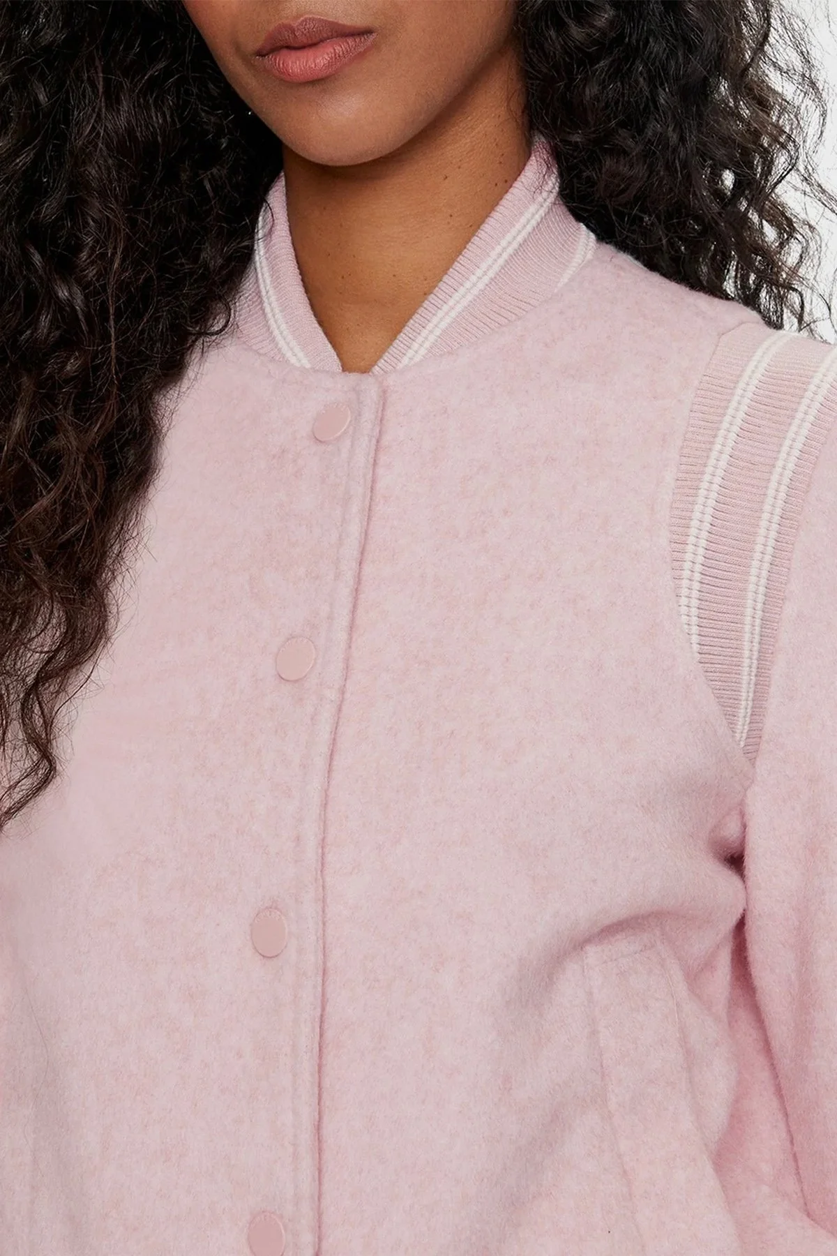 Guess Gloria Regular Fit Bomber W4RL45WFWS2 Bayan Ceket W4RL45 WFWS2 PSDM PUDRA - 4