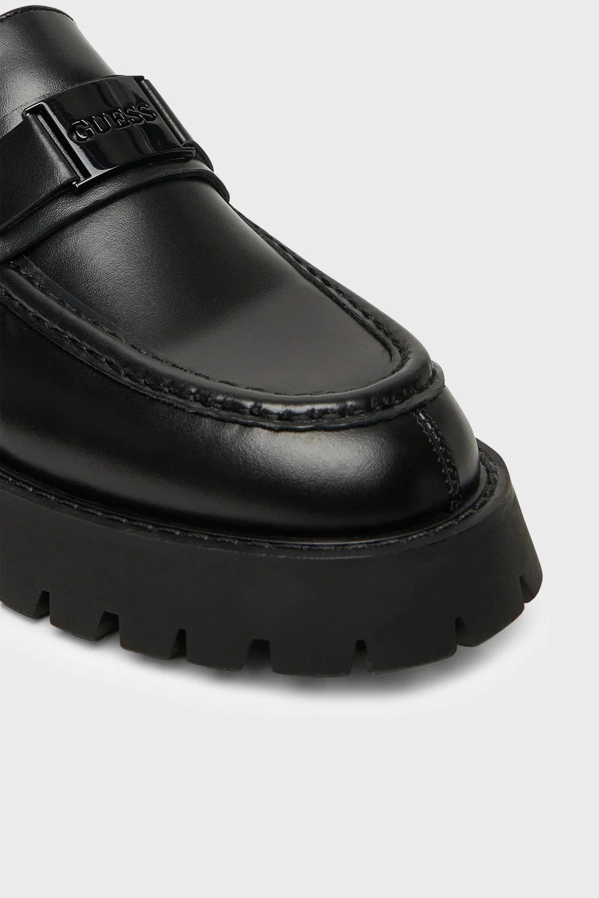 Guess Gorizia Deri Logolu Makosen FMTGORLEA14 Erkek Ayakkabı FMTGOR LEA14 BLACK Siyah - 6