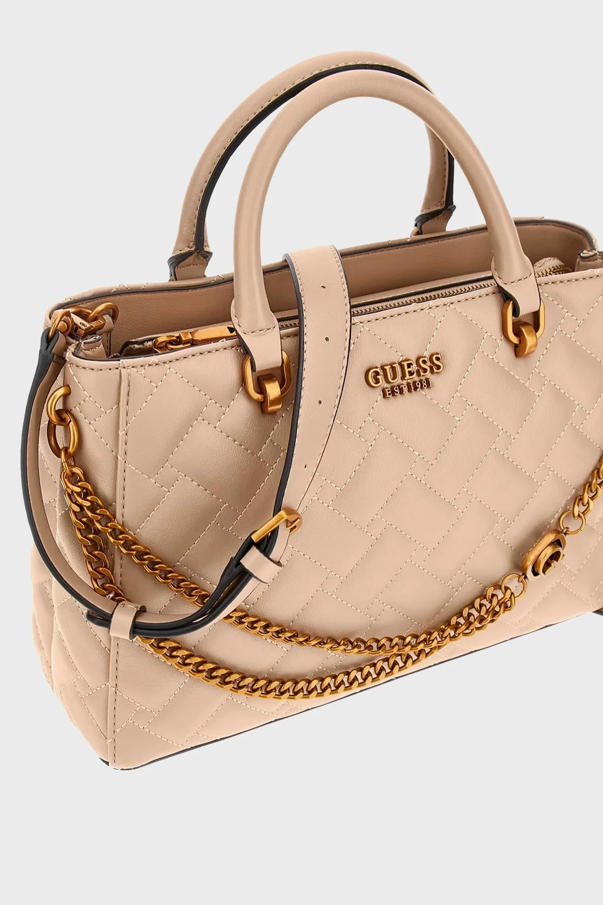 Guess Gracelynn Çıkarılabilir Uzatma Askılı Bayan Çanta HWQB8984060 BEI BEJ - 3