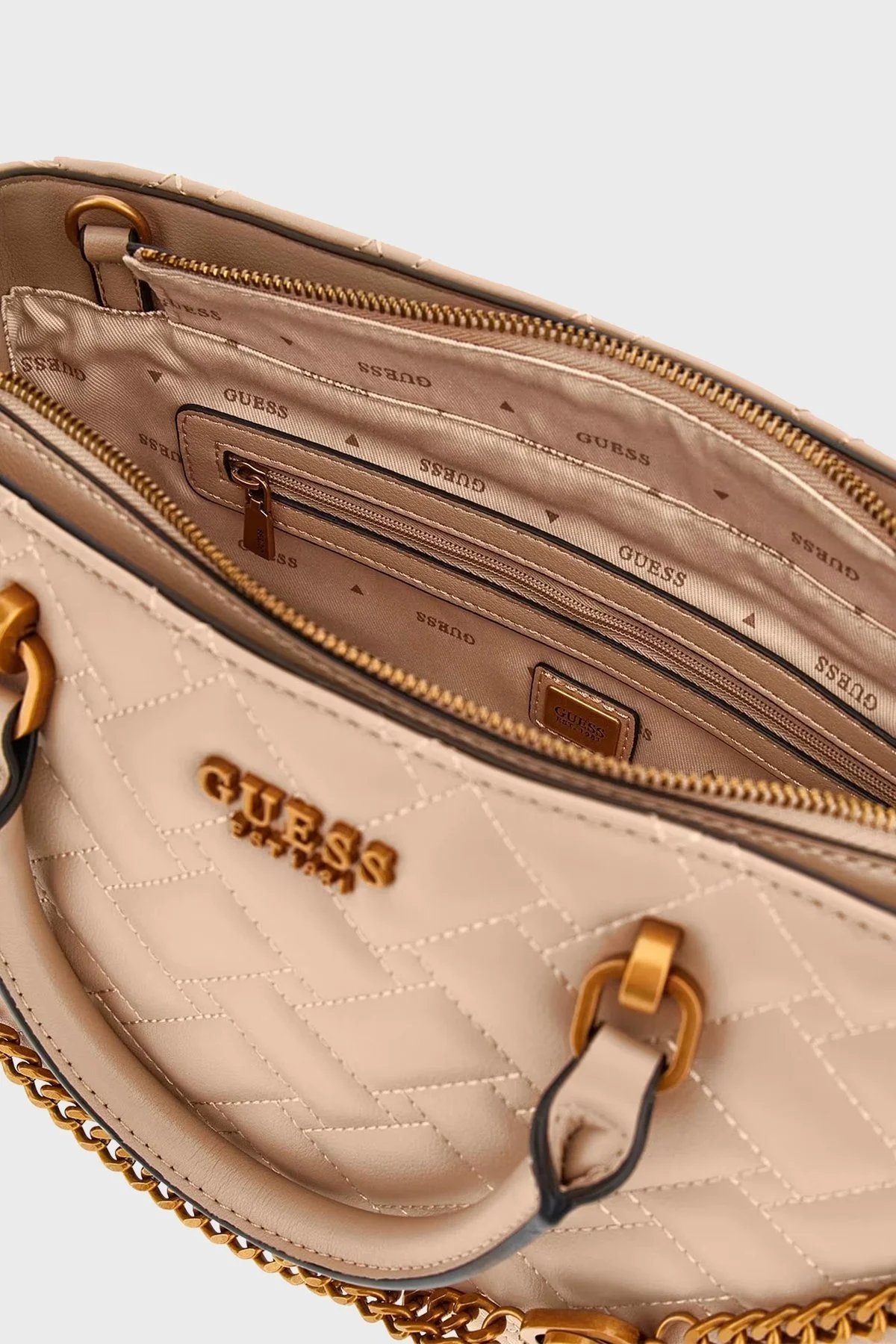 Guess Gracelynn Çıkarılabilir Uzatma Askılı Bayan Çanta HWQB8984060 BEI BEJ - 4