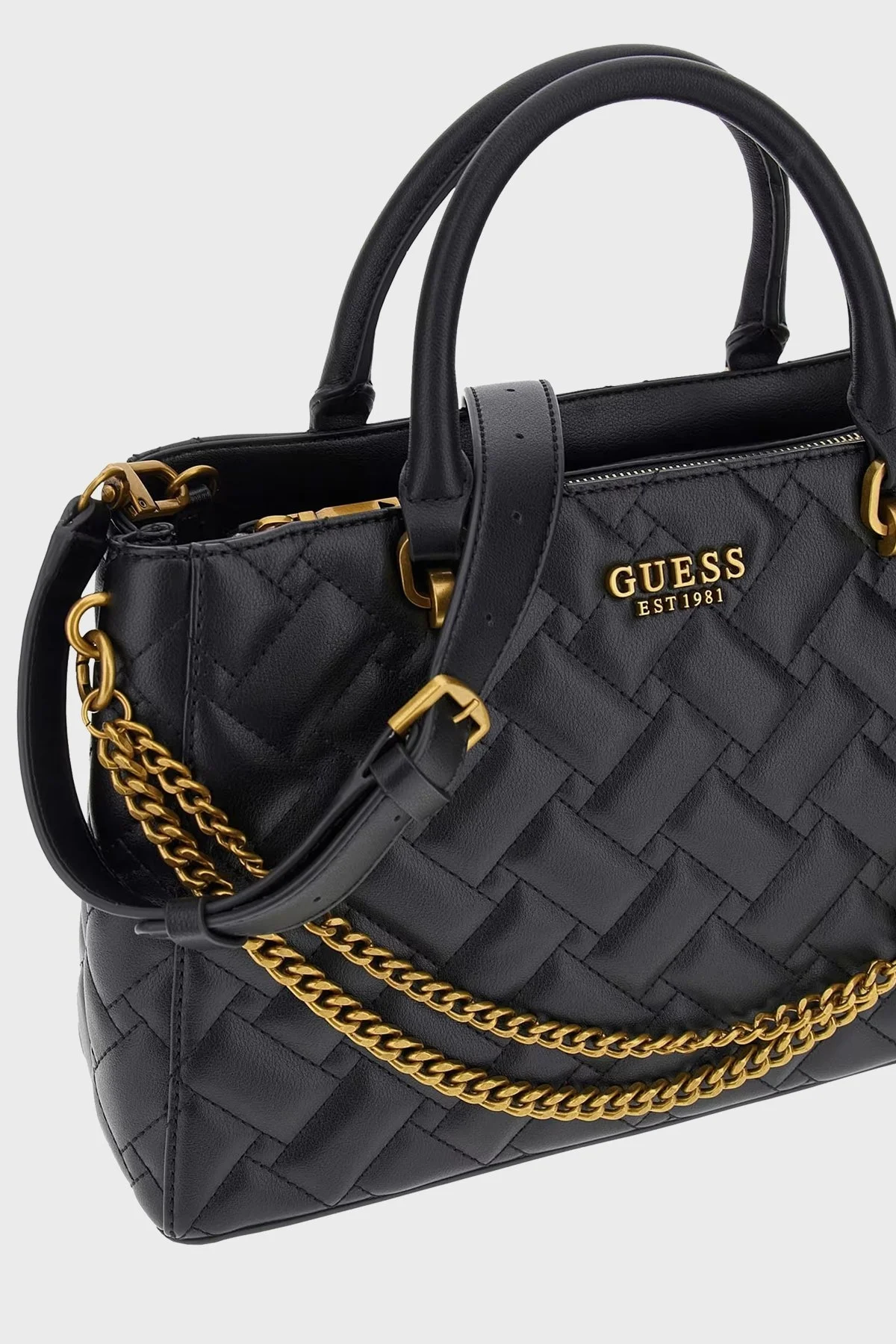 Guess Gracelynn Çıkarılabilir Uzatma Askılı Bayan Çanta HWQB8984060 BLA SİYAH - 5