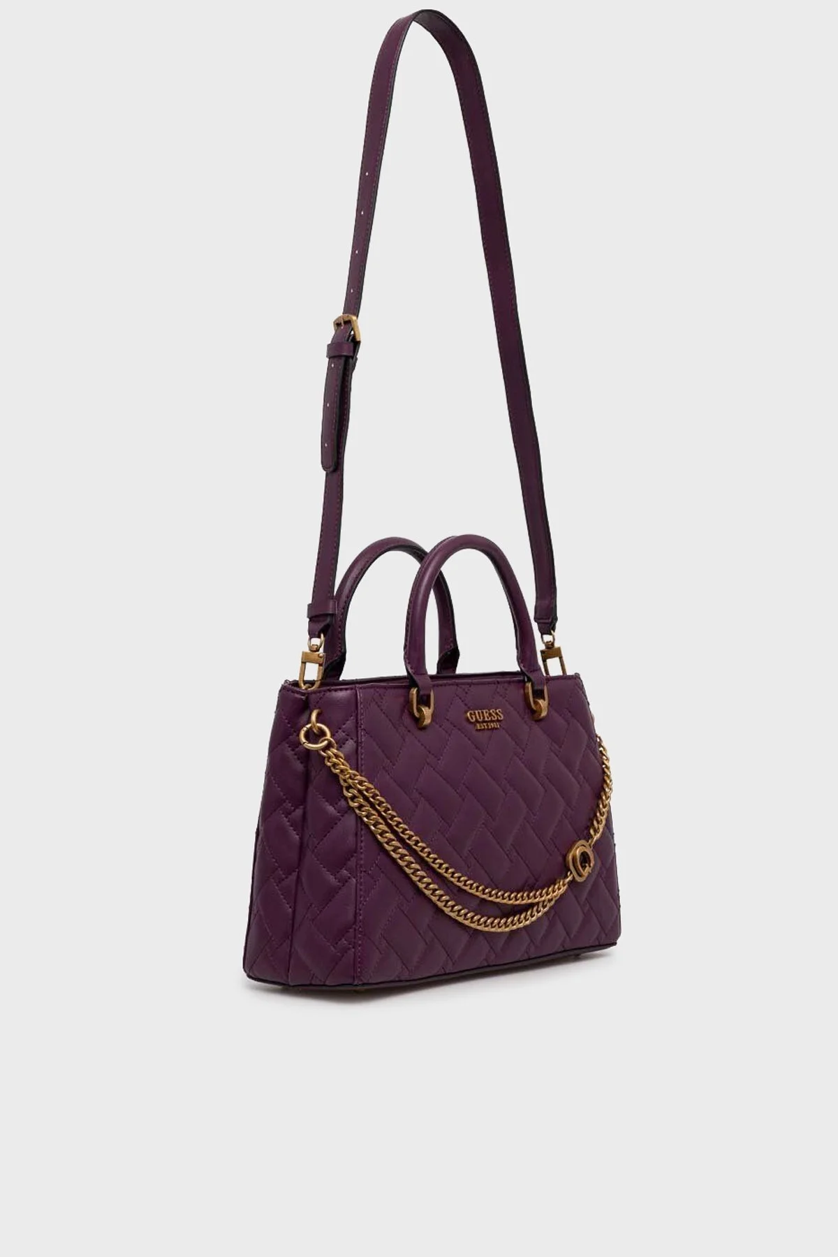 Guess Gracelynn Çıkarılabilir Uzatma Askılı Bayan Çanta HWQB8984060 PLU MOR - 2