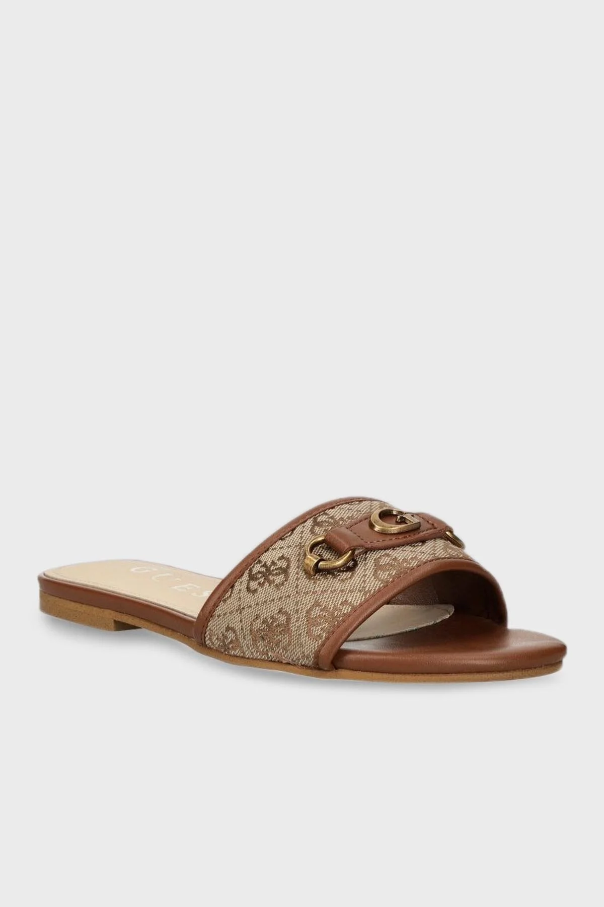 Guess Hammi Logolu FLPHAMFAL03BEIGE Bayan Terlik FLPHAMFAL03 BEIGE KAHVE-BEJ - 5
