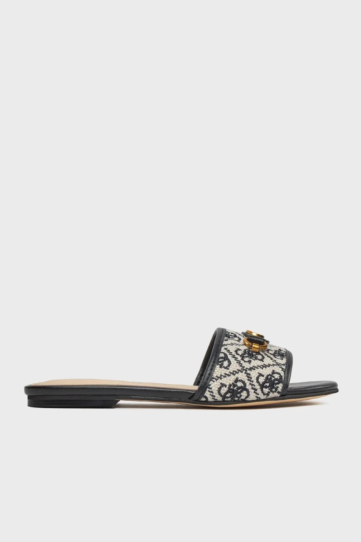 Guess Hammi Logolu FLPHAMFAL03BLACK Bayan Terlik FLPHAMFAL03 BLACK SİYAH-BEYAZ - 1