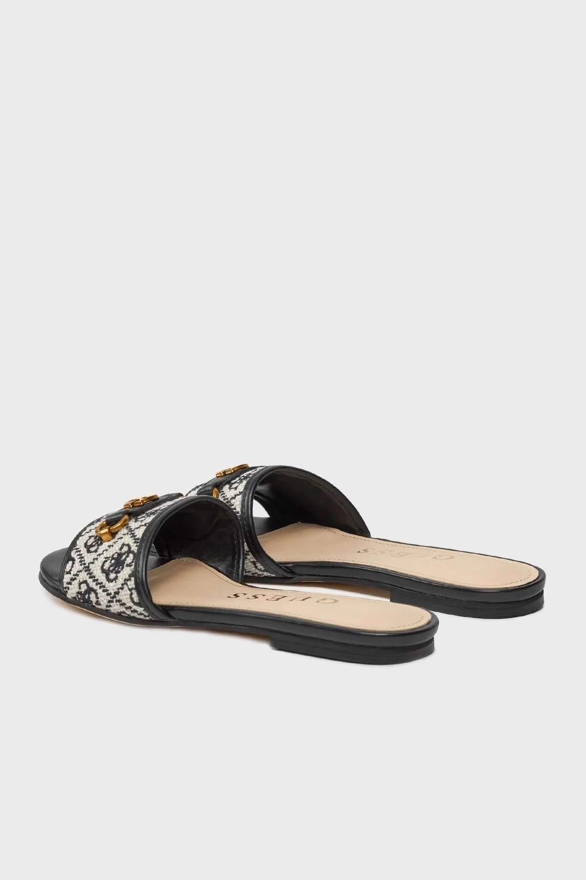 Guess Hammi Logolu FLPHAMFAL03BLACK Bayan Terlik FLPHAMFAL03 BLACK SİYAH-BEYAZ - 2