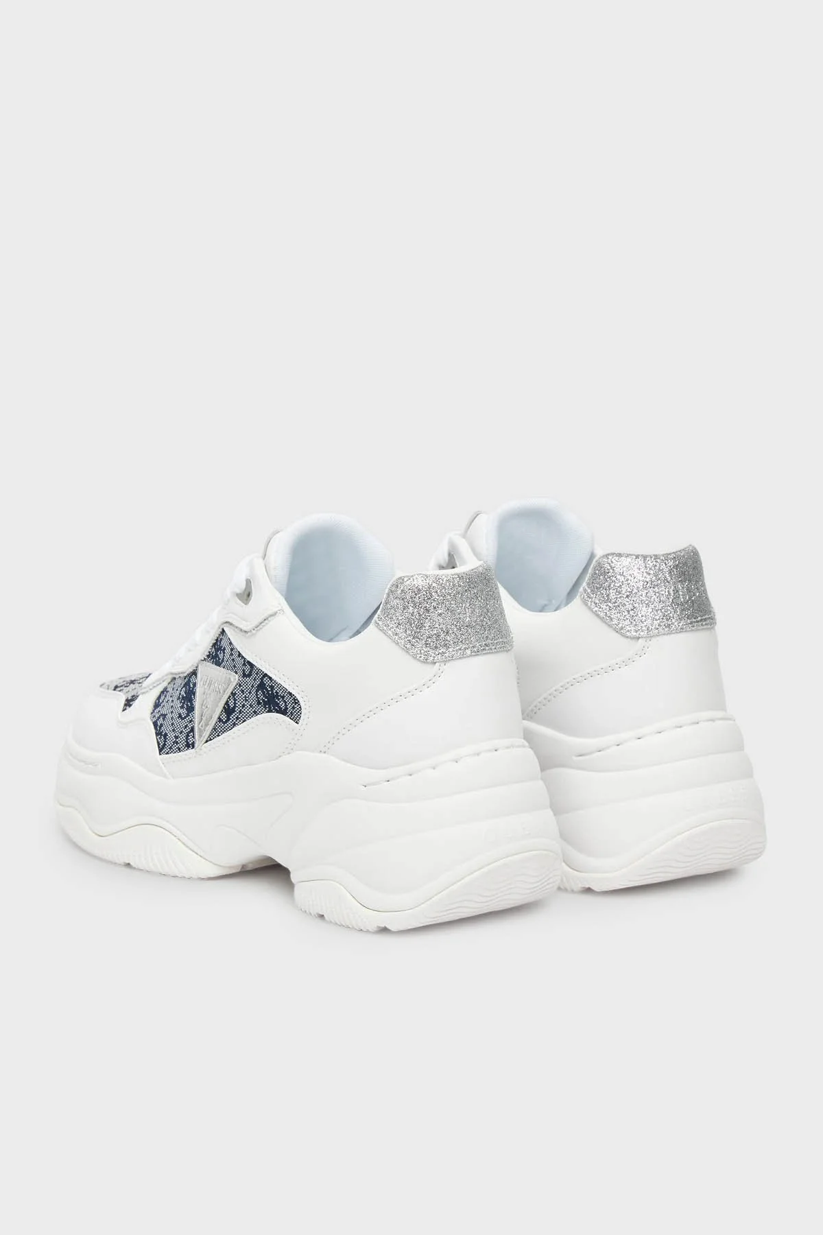 Guess Happy4 4G Logolu Kalın Tabanlı Sneaker FLTHP4FAL12 Bayan Ayakkabı FLTHP4 FAL12 WHBLU BEYAZ-MAVİ - 10