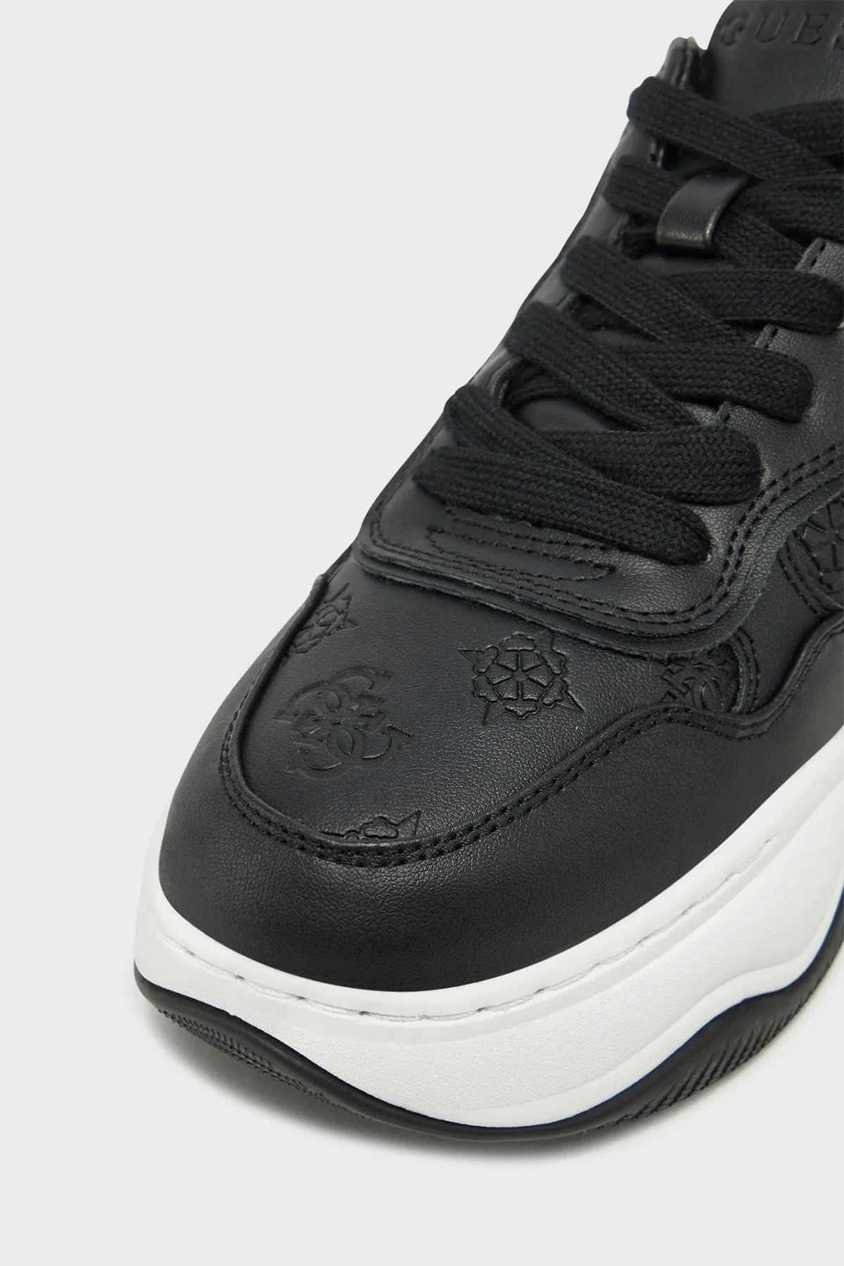 Guess Hapyy 4G Logolu Kalın Tabanlı Sneaker FLPHAPFAL12 Bayan Ayakkabı FLPHAP FAL12 BLACK SİYAH - 11