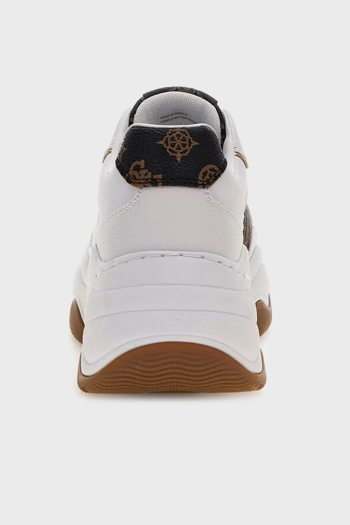 Guess Hapyy 4G Logolu Kalın Tabanlı Sneaker FLPHAPFAL12 Bayan Ayakkabı FLPHAP FAL12 WHIBR BEYAZ - 9