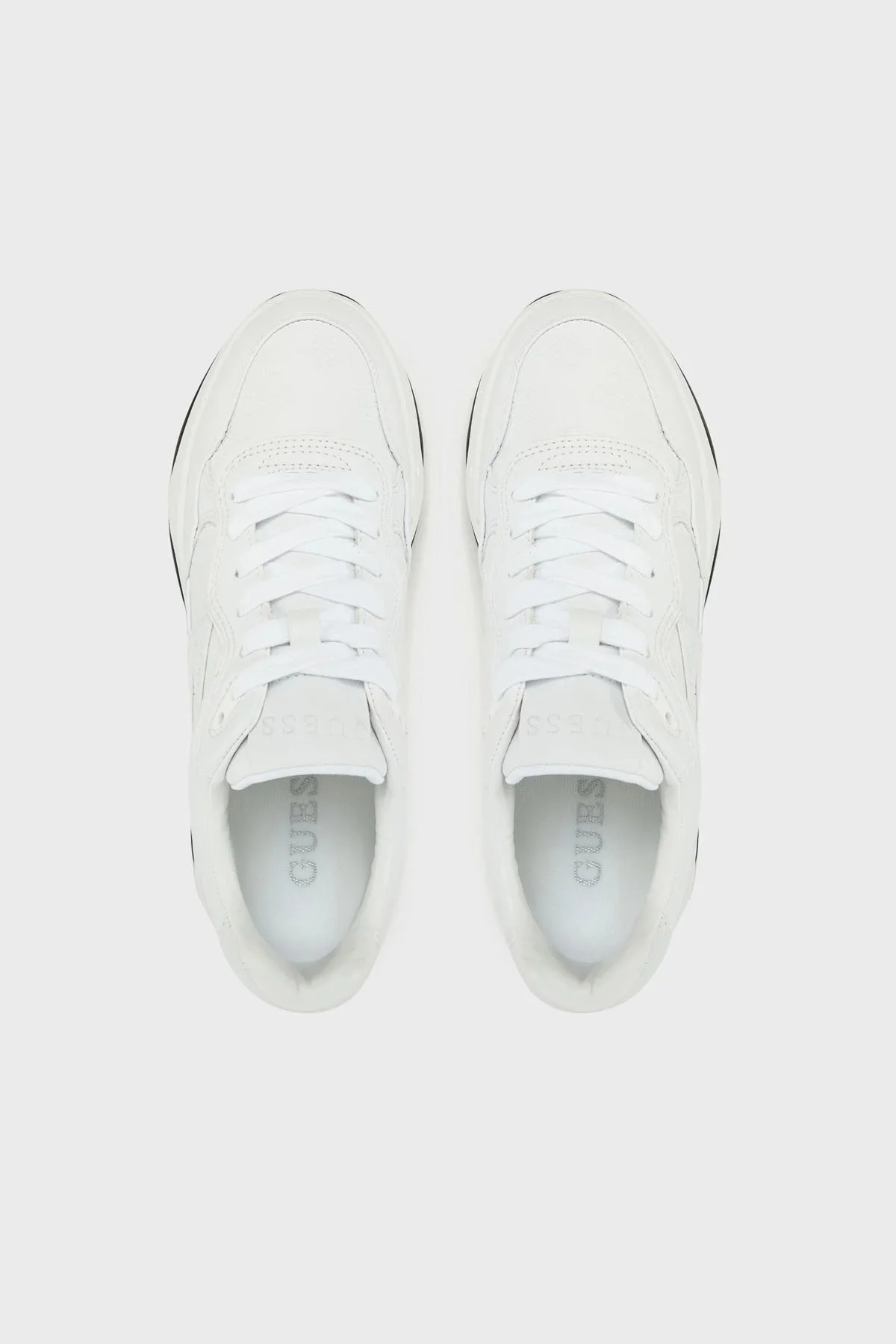 Guess Hapyy 4G Logolu Kalın Tabanlı Sneaker FLPHAPFAL12 Bayan Ayakkabı FLPHAP FAL12 WHITE BEYAZ - 10
