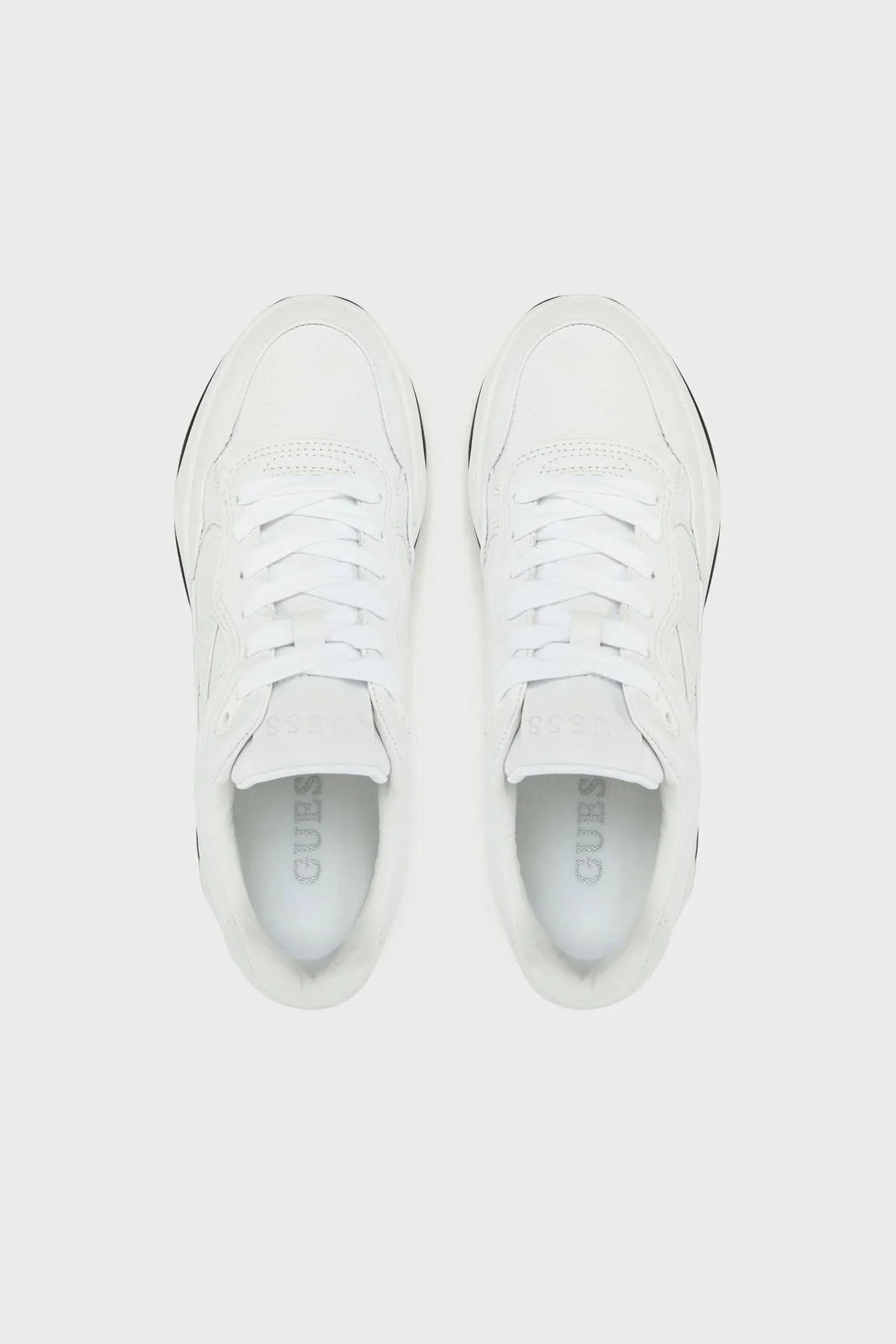 Guess Hapyy 4G Logolu Kalın Tabanlı Sneaker FLPHAPFAL12 Bayan Ayakkabı FLPHAP FAL12 WHITE BEYAZ - 13