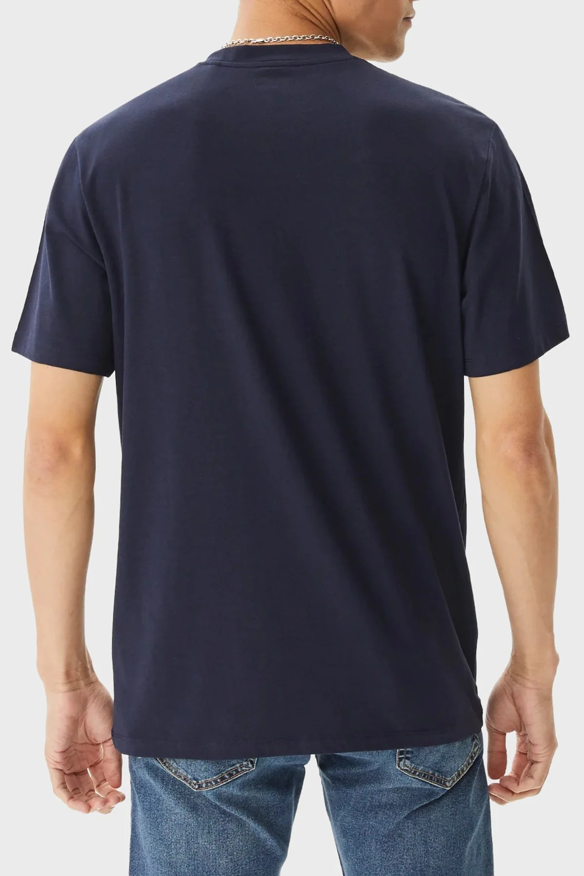 Guess Hedley Pamuklu Regular Fit Bisiklet Yaka Z2YI12JR06K Erkek T Shirt Z2YI12 JR06K G7V2 LACİVERT - 3