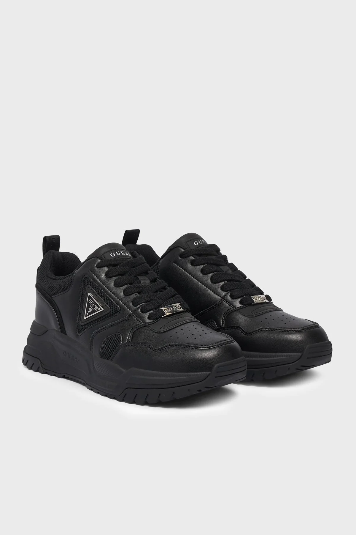 Guess Helado Logolu Sneaker FMFHELELL12 Erkek Ayakkabı FMFHEL ELL12 BLACK Siyah - 2