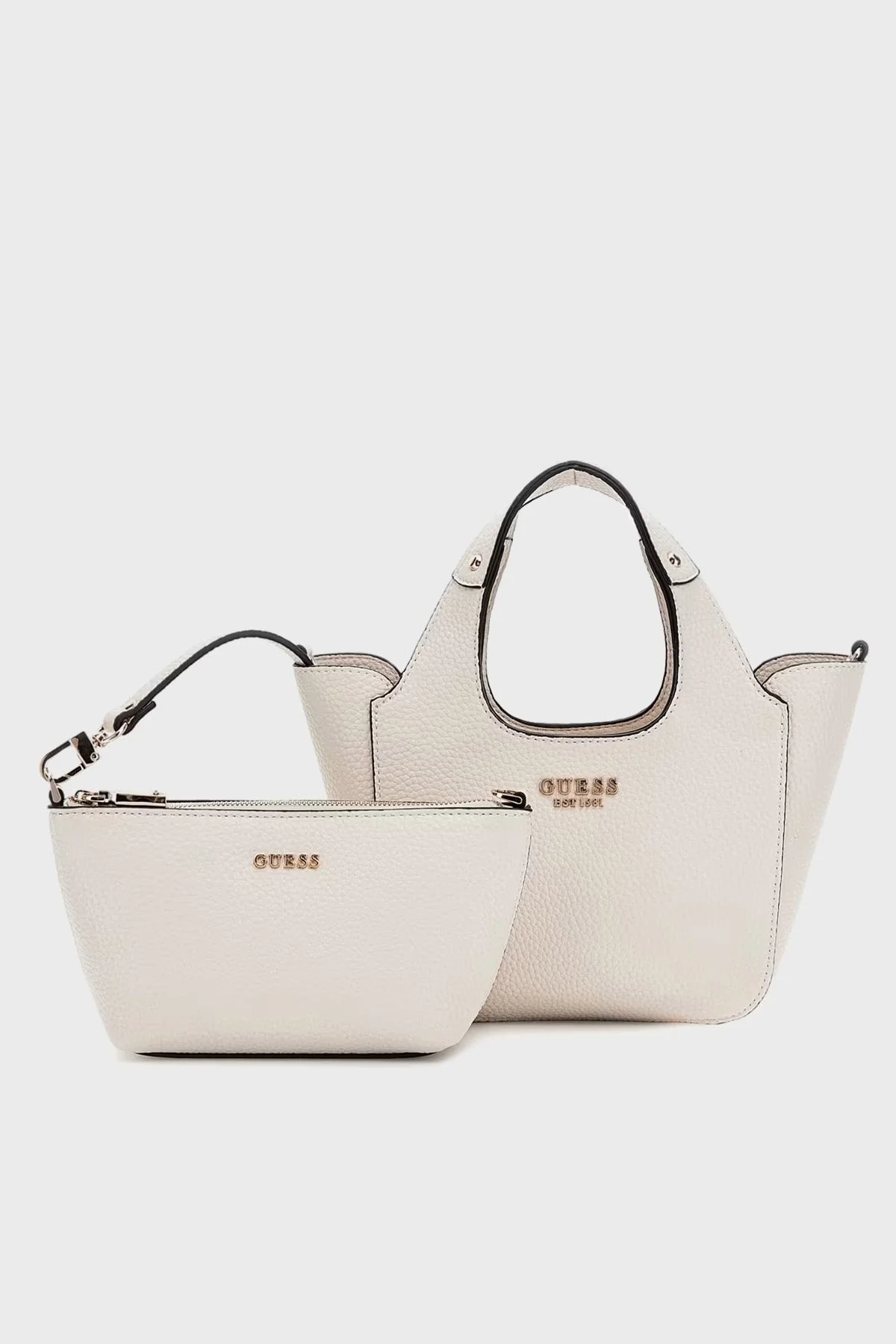 Guess Helina Portföylü Çıkarılabilir Askılı HWBG9640750 Bayan Çanta HWBG96 40750 BON TAŞ - 8