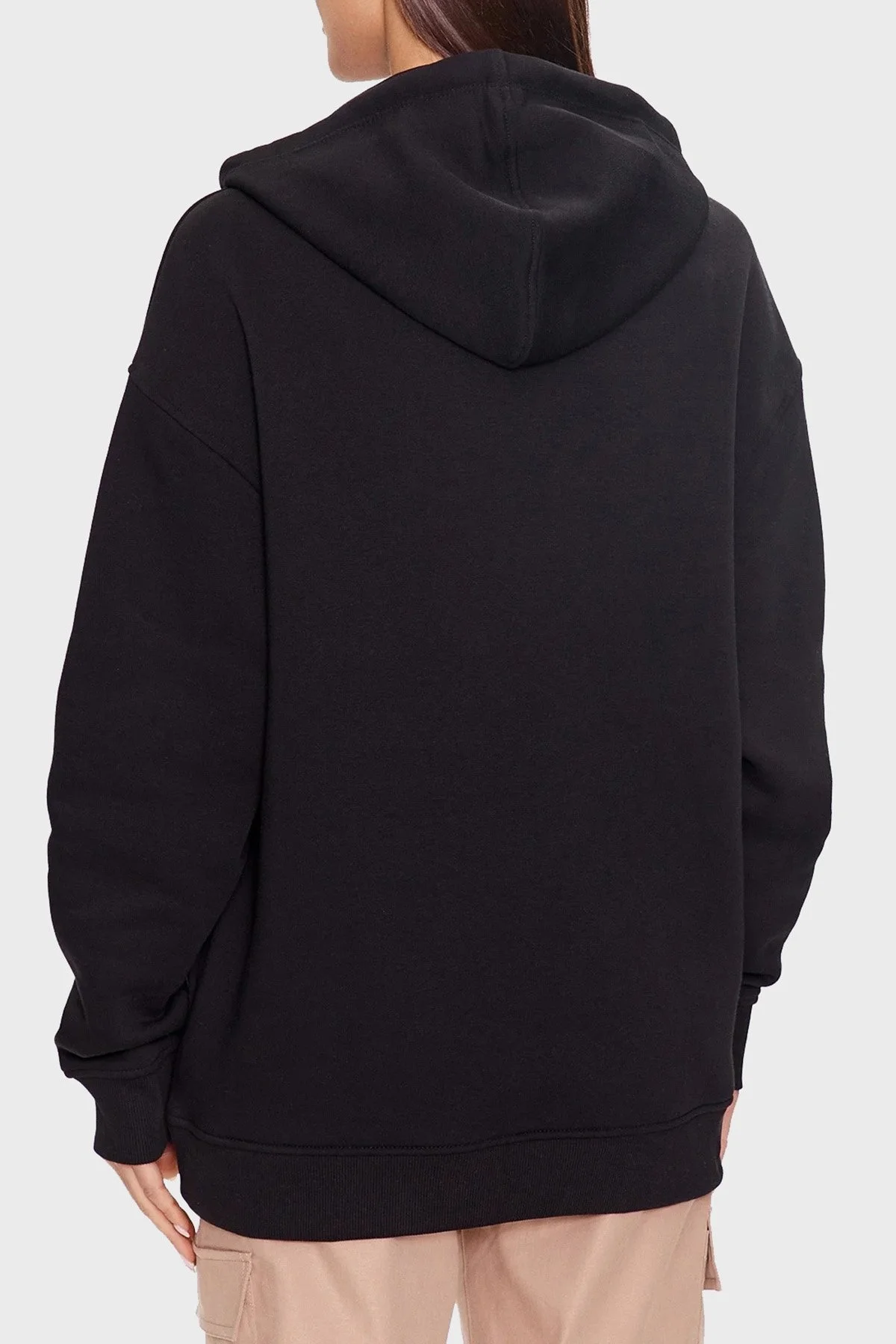 Guess Hoody Pamuklu Relaxed Fit Kapüşonlu Bayan Sweat W3YQ09K9Z21 JBLK SİYAH - 2