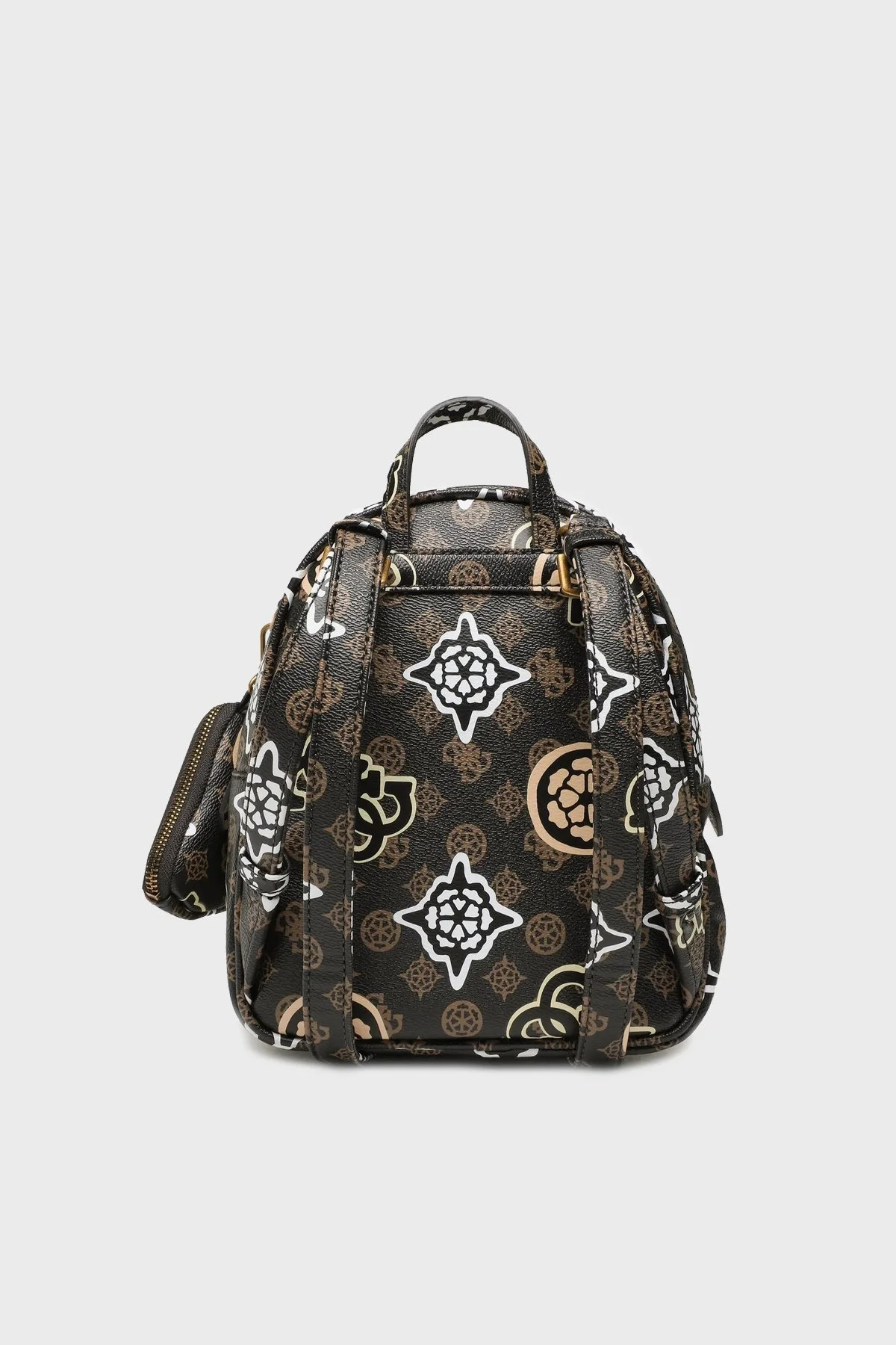 Guess House Logolu Fermuarlı Bayan Sırt Çantası HWPP8686320 BWL SİYAH - 4